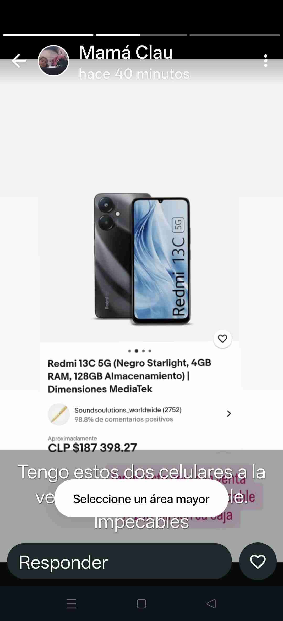 Smartphone Moto G9 Play azul - miniatura 2