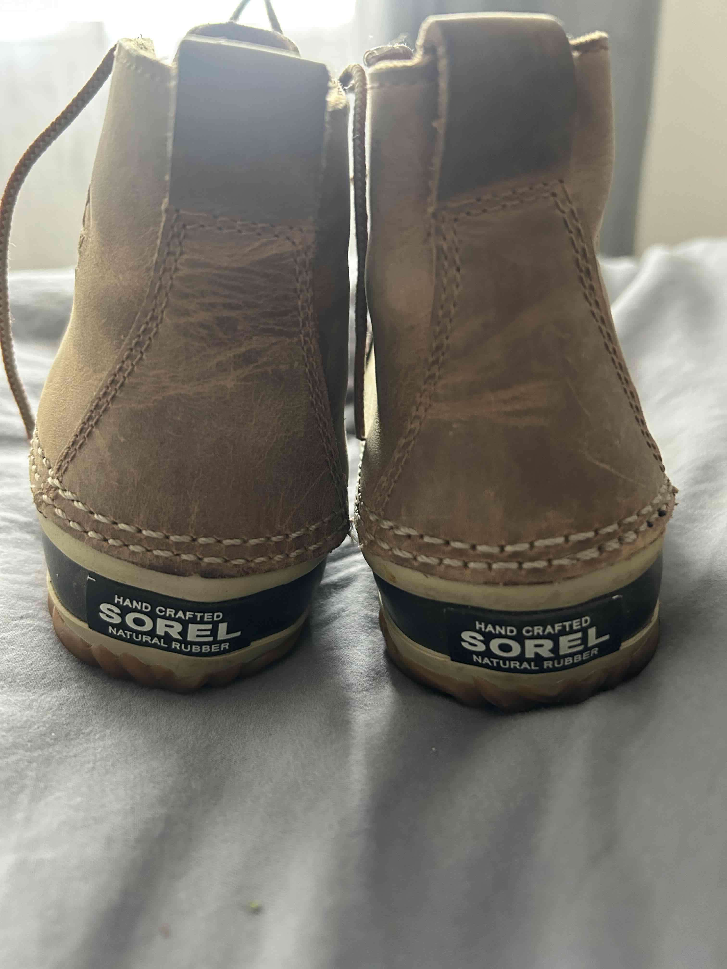 Botas de cuero café impermeables - 4