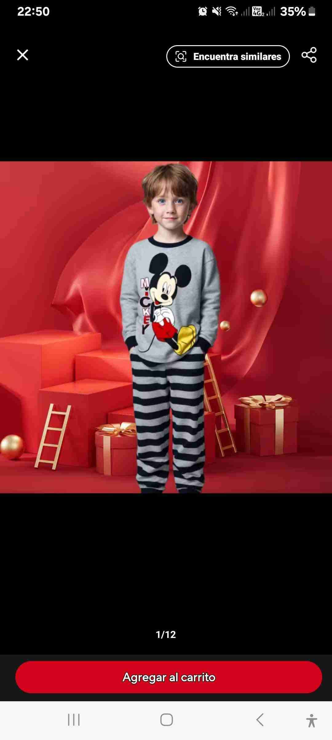 pijama de niño mickey mouse - miniatura 2
