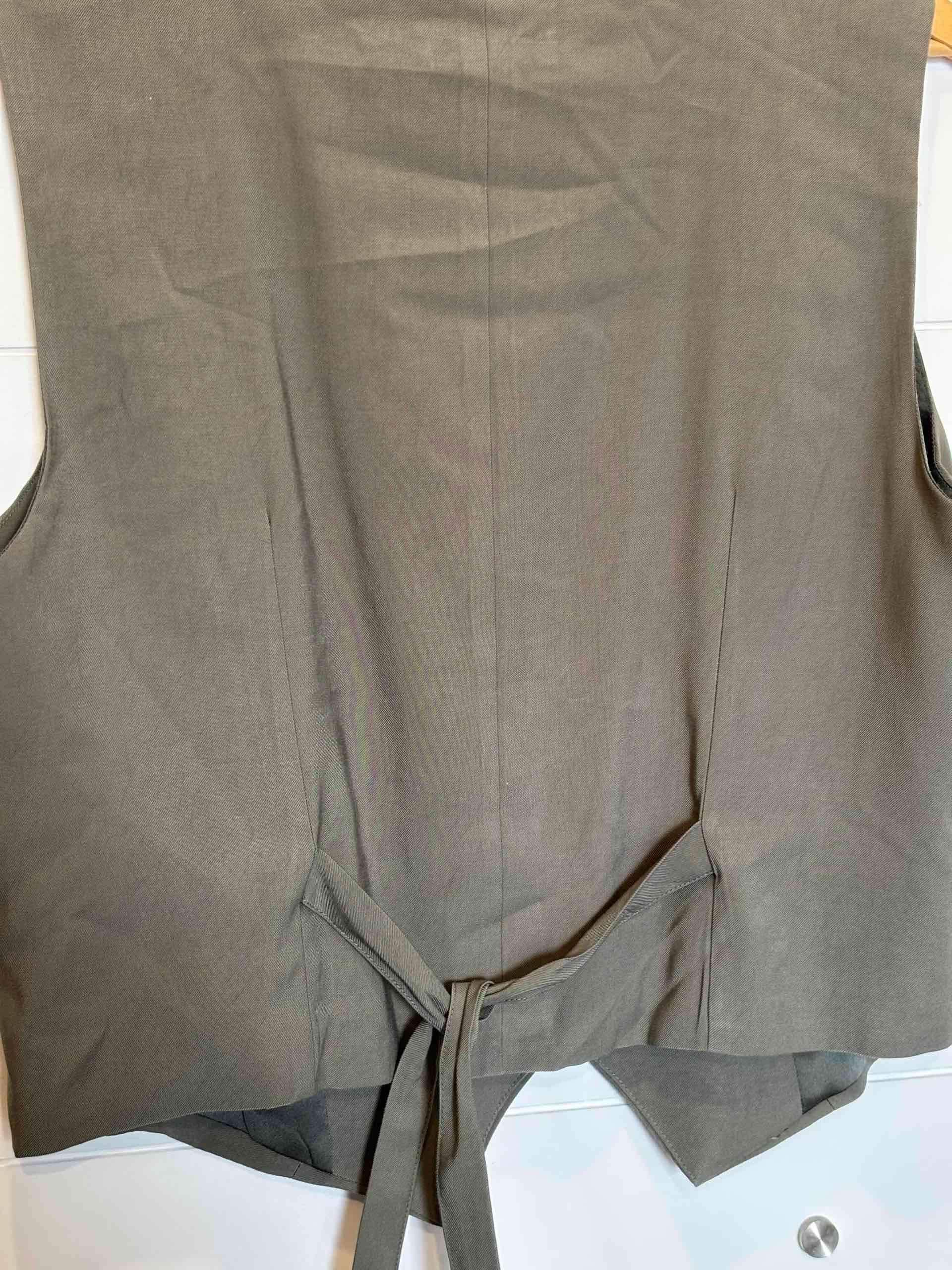 Chaleco sin mangas verde musgo XL - 2