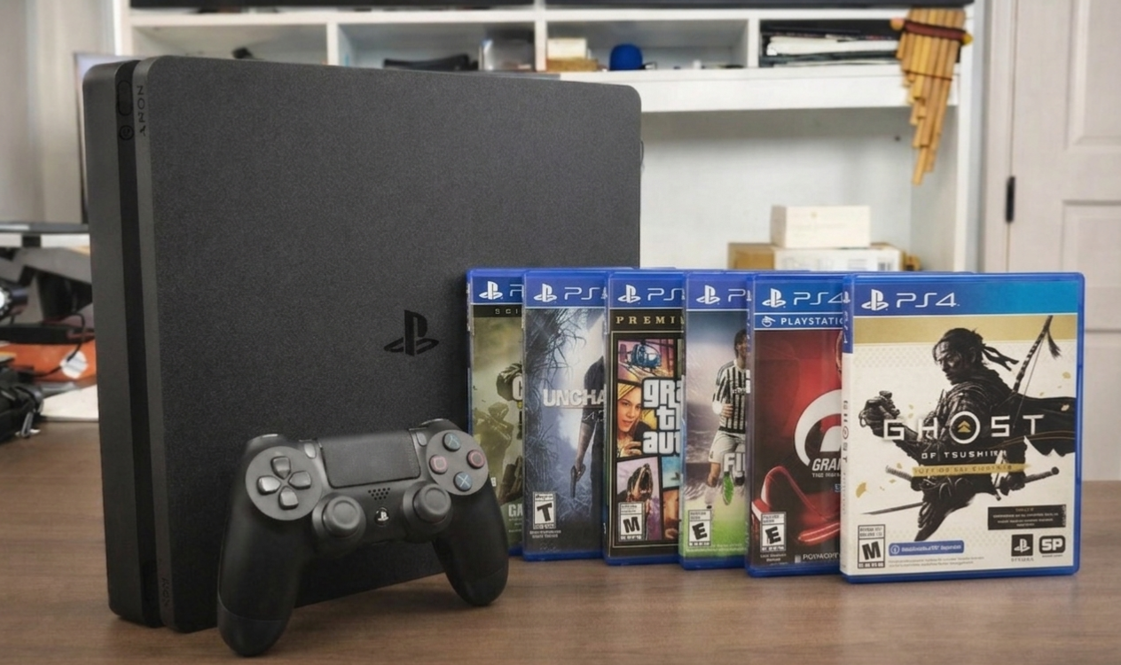Consola PS4 con 6 juegos Físicos - miniatura 1