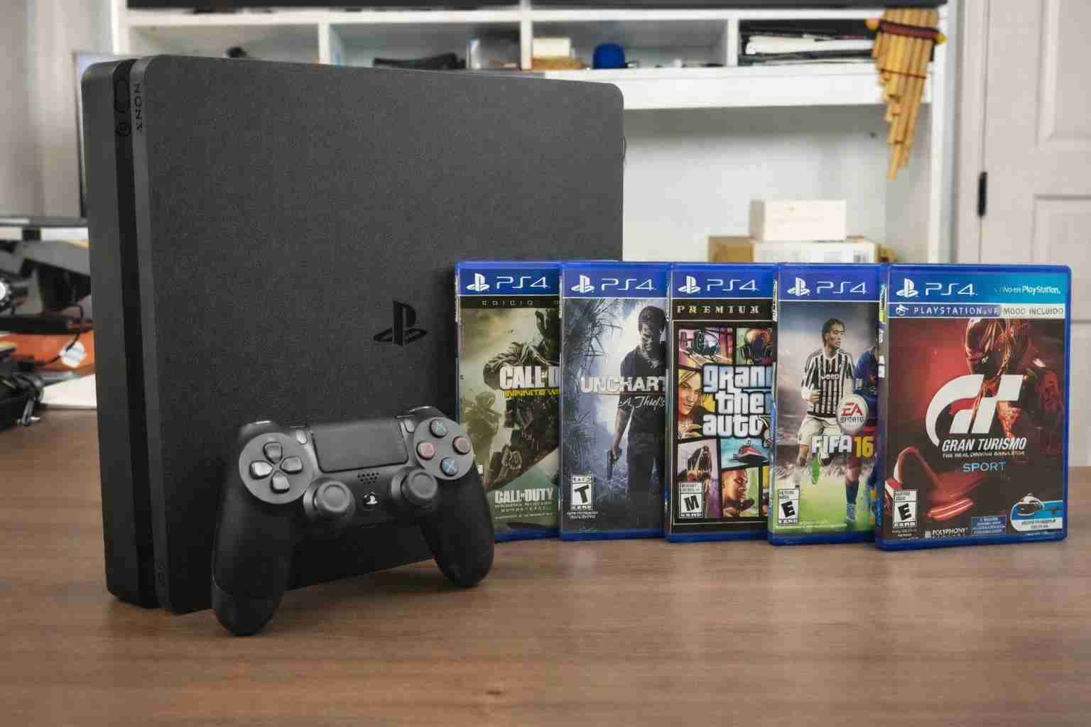Consola PS4 con 6 juegos Físicos - miniatura 2