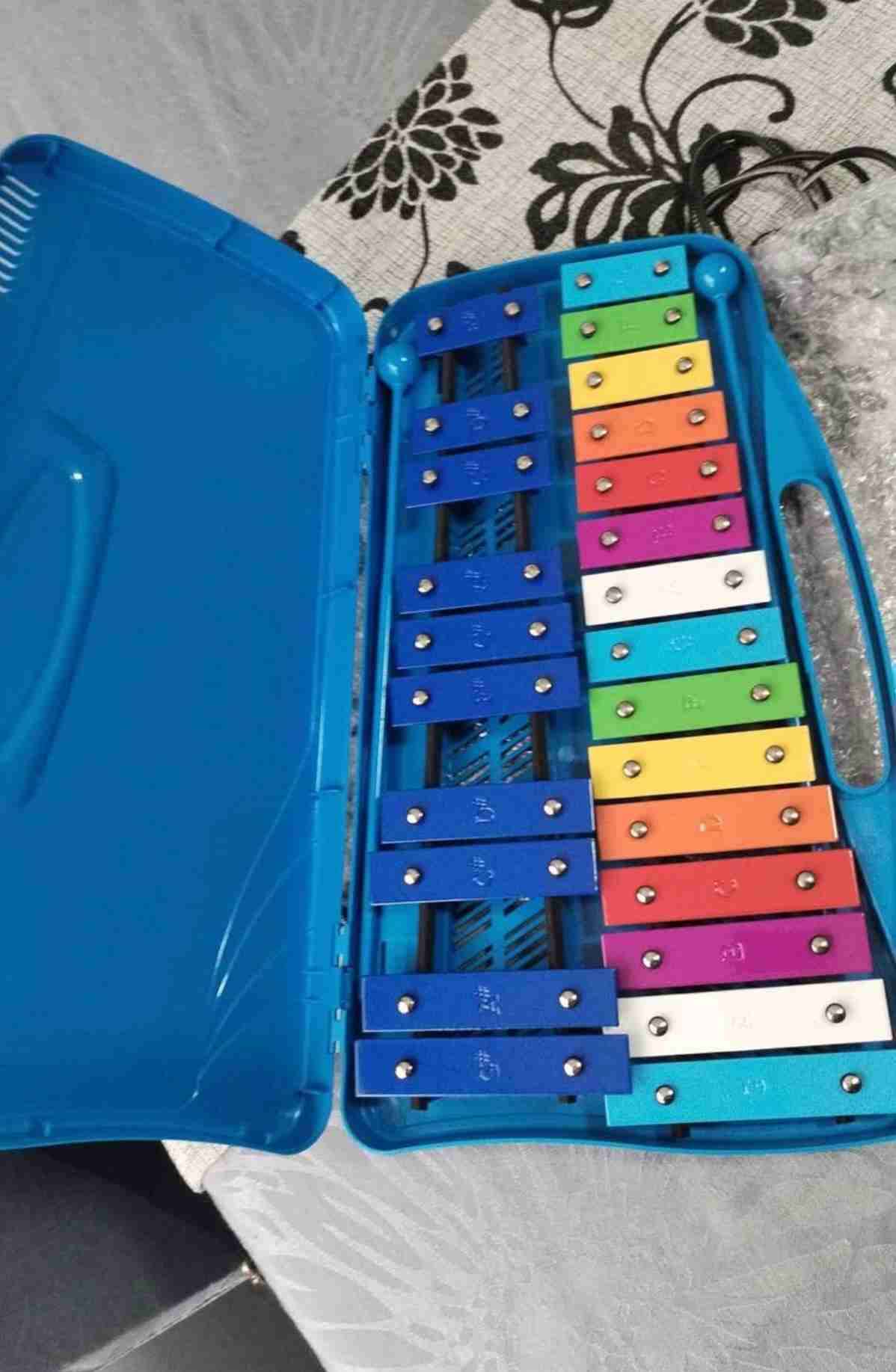 Metalófono colorido en estuche - 2