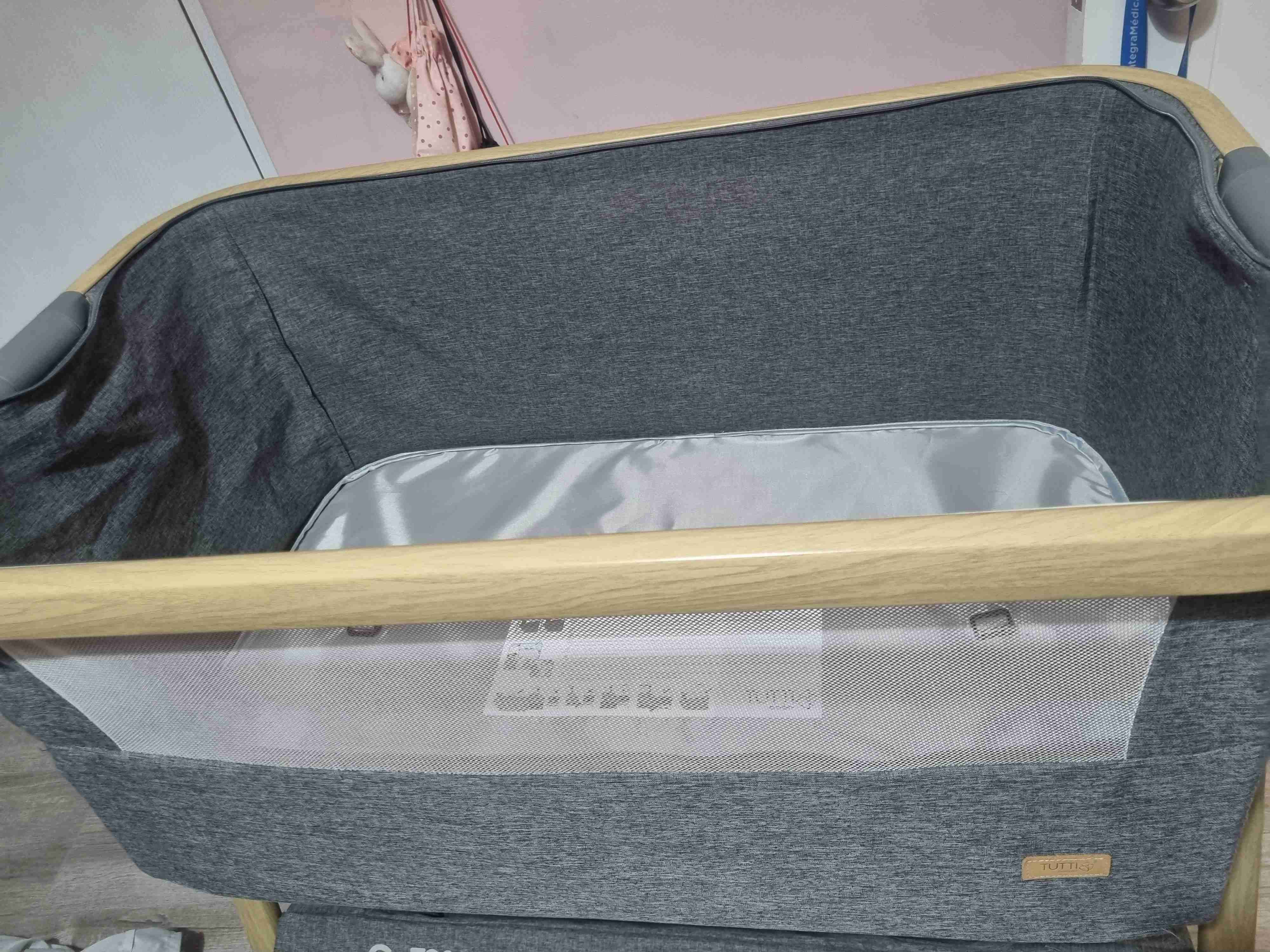 Cuna colecho gris - miniatura 5