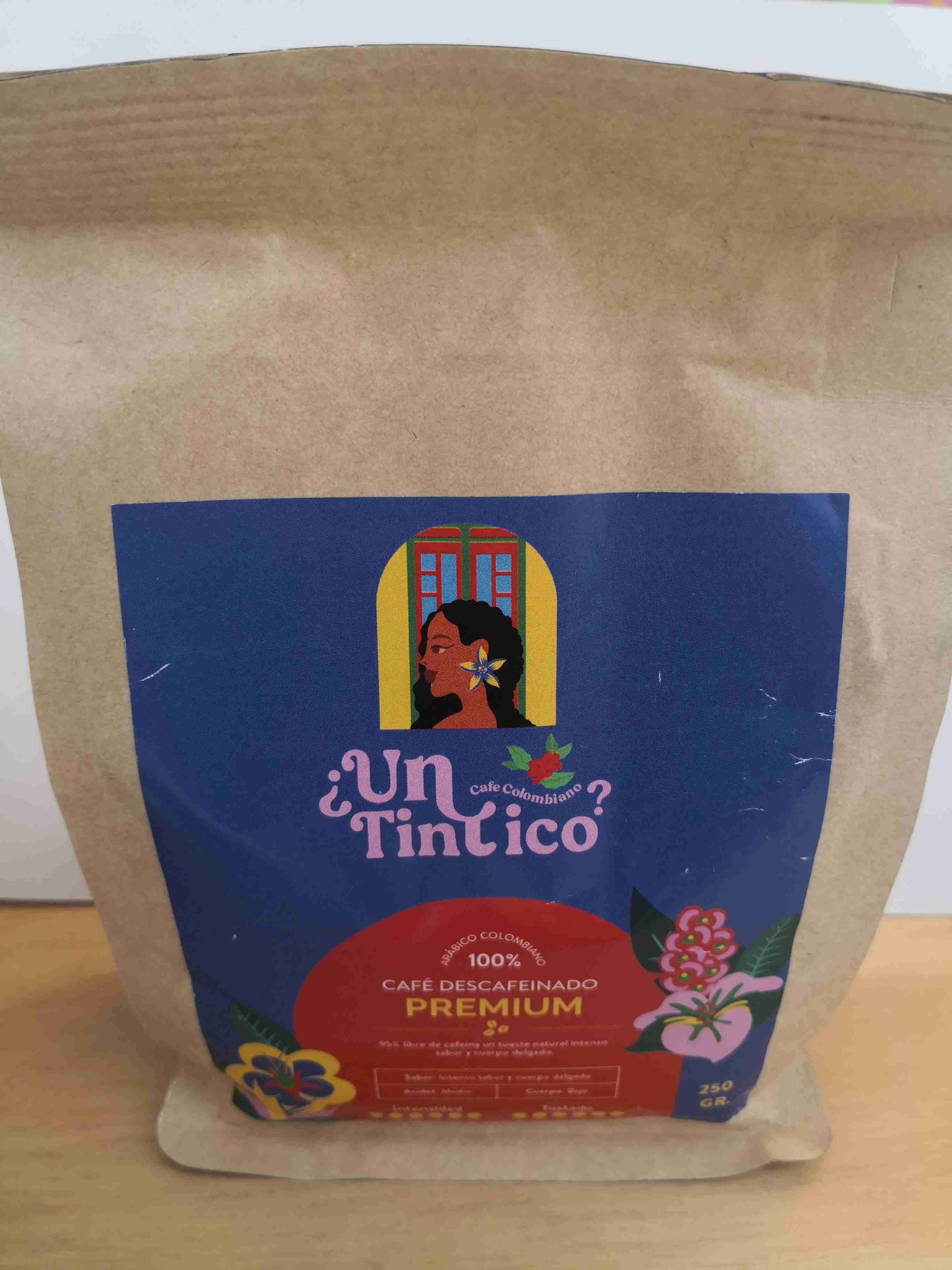 Café Colombiano Descafeinado Premium en Grano 250g