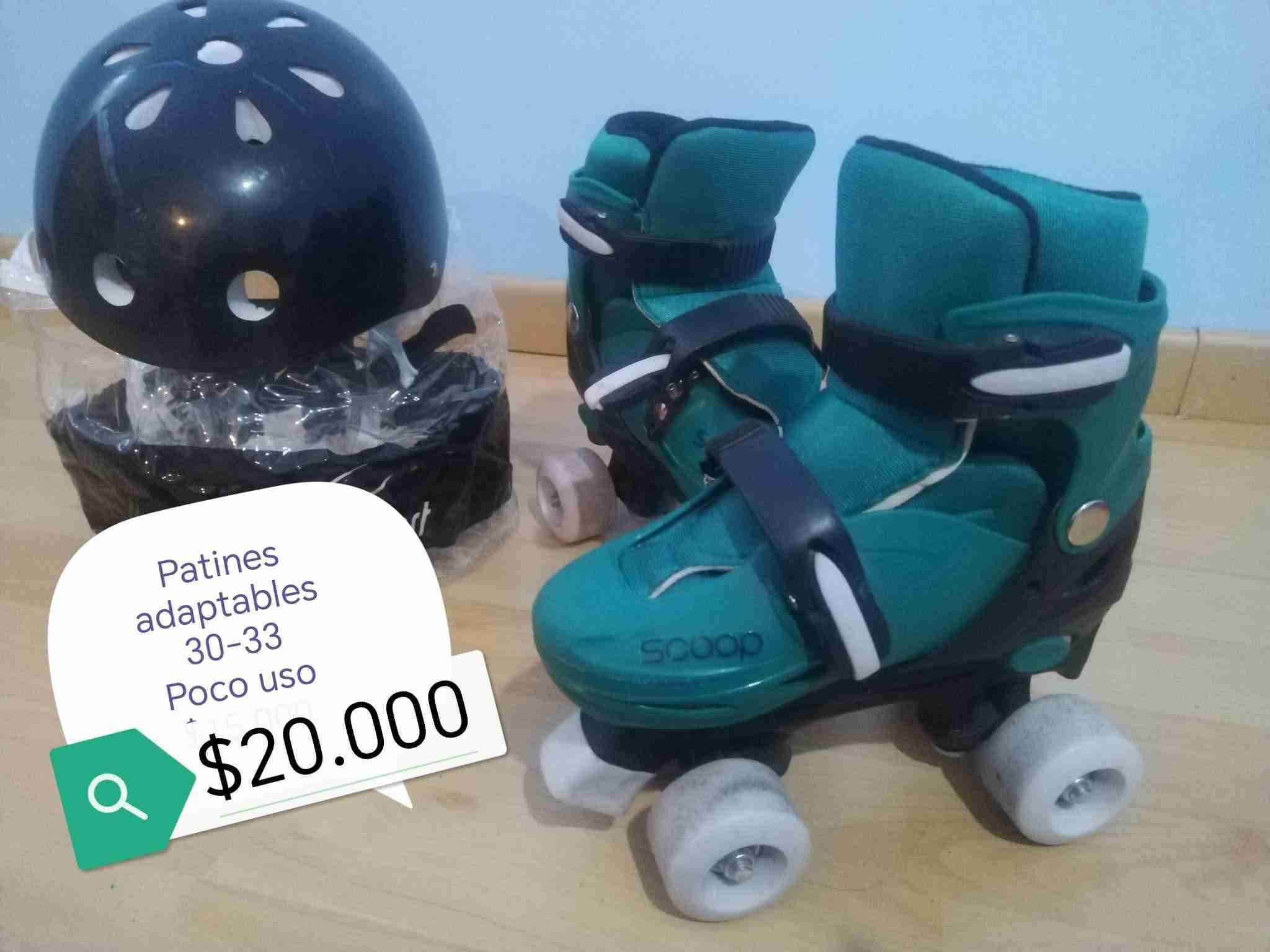 Patines ajustables verde 30-33