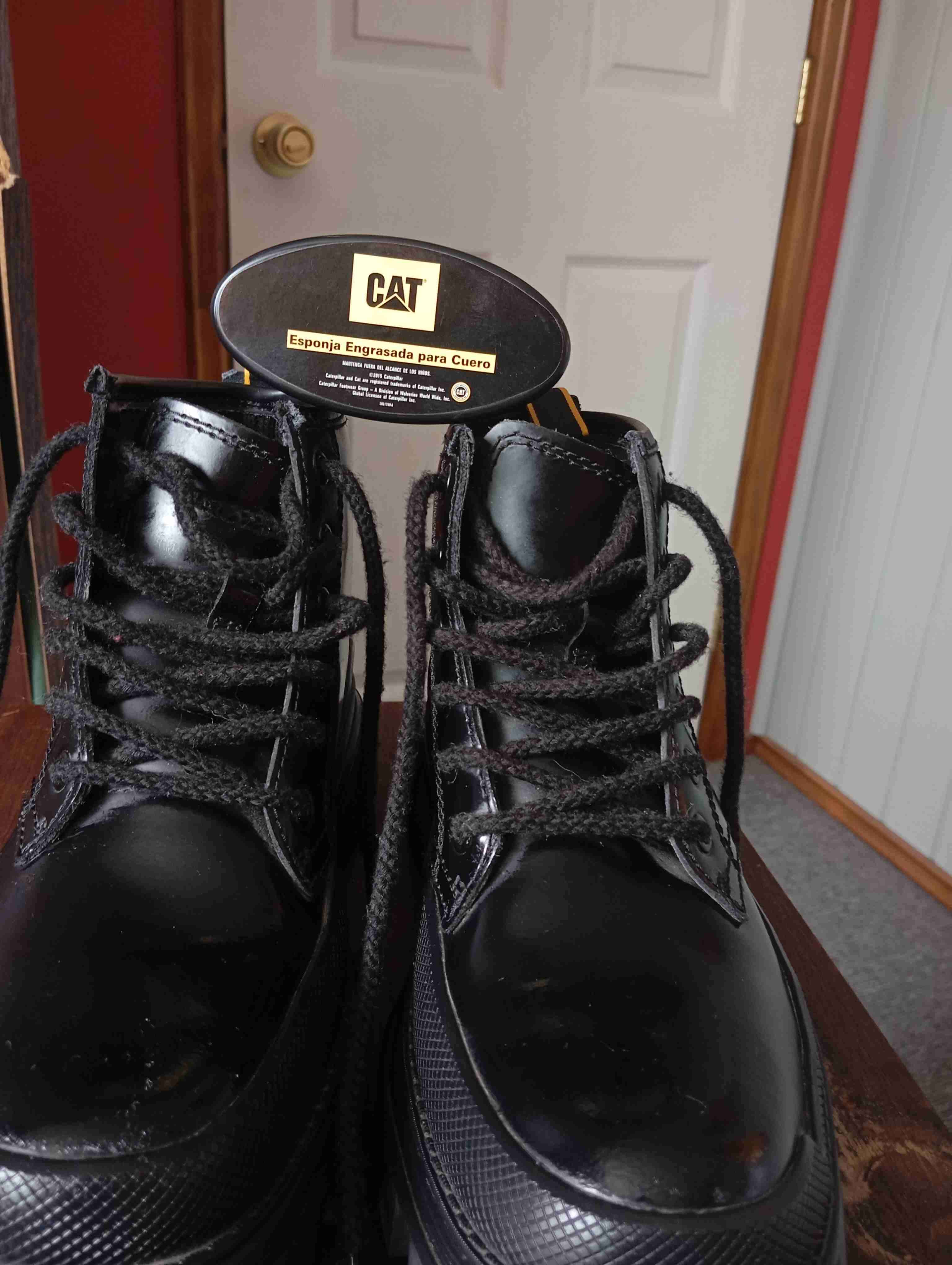 Botines negros Caterpillar+esponja engrasada - miniatura 4
