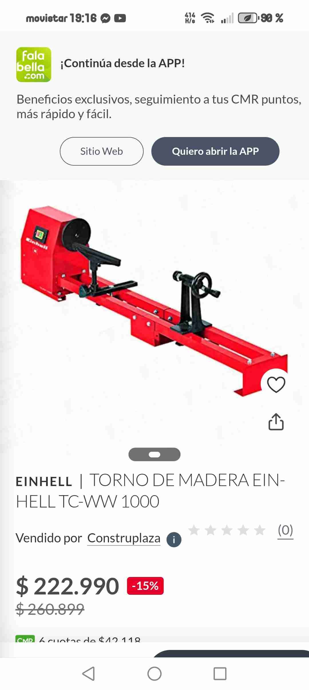 Torno de madera Einhell TC-WW 1000