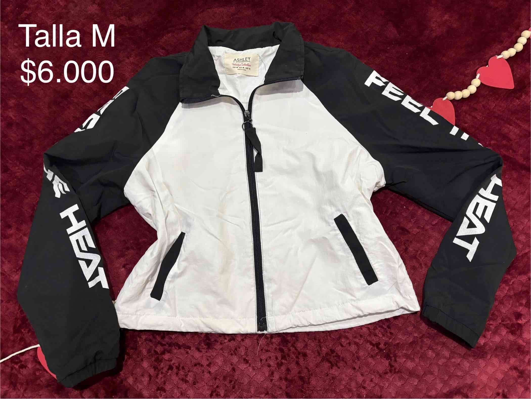 Chaqueta bicolor negra y blanca