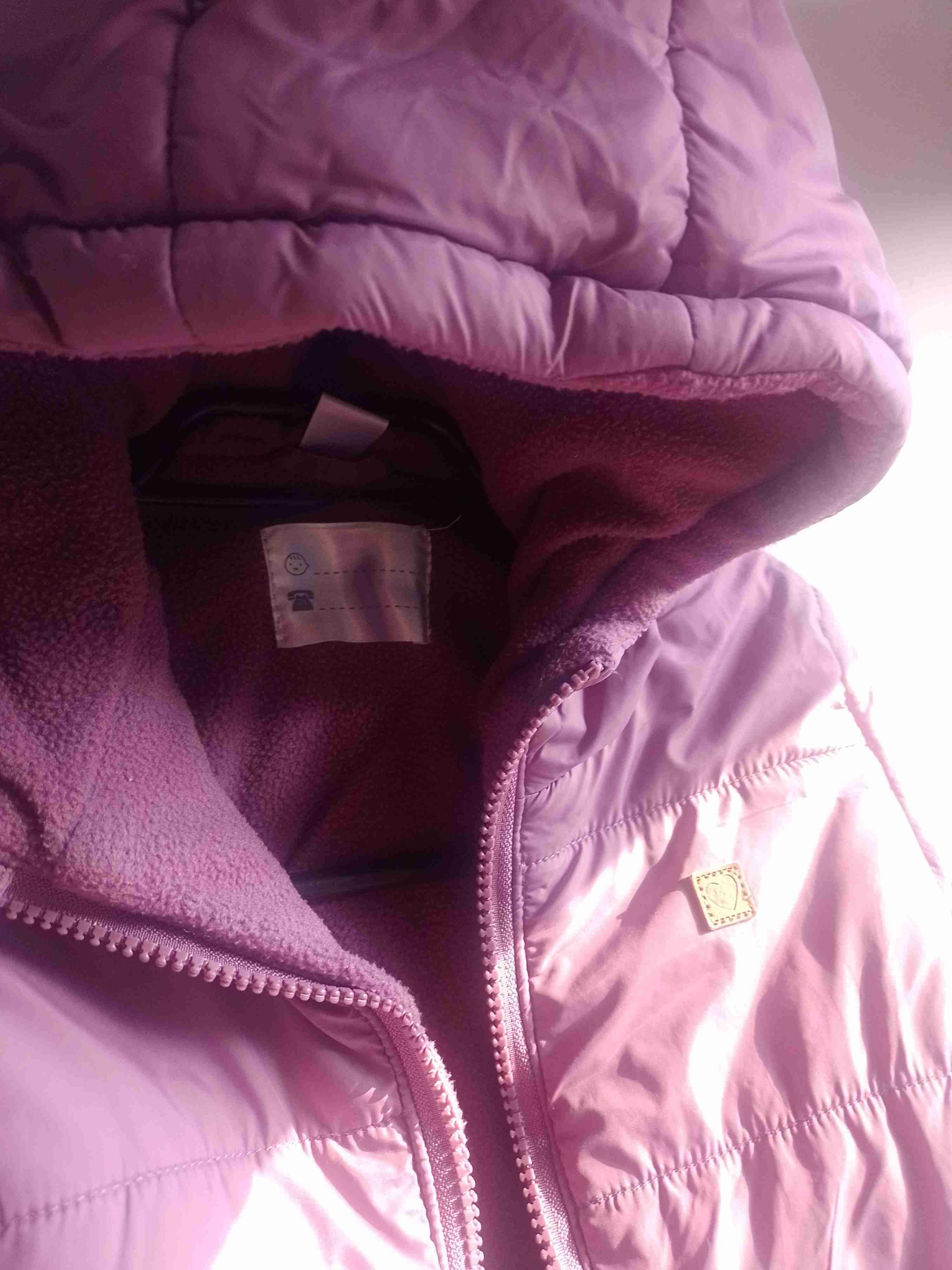 Chaqueta rosa con capucha - miniatura 3