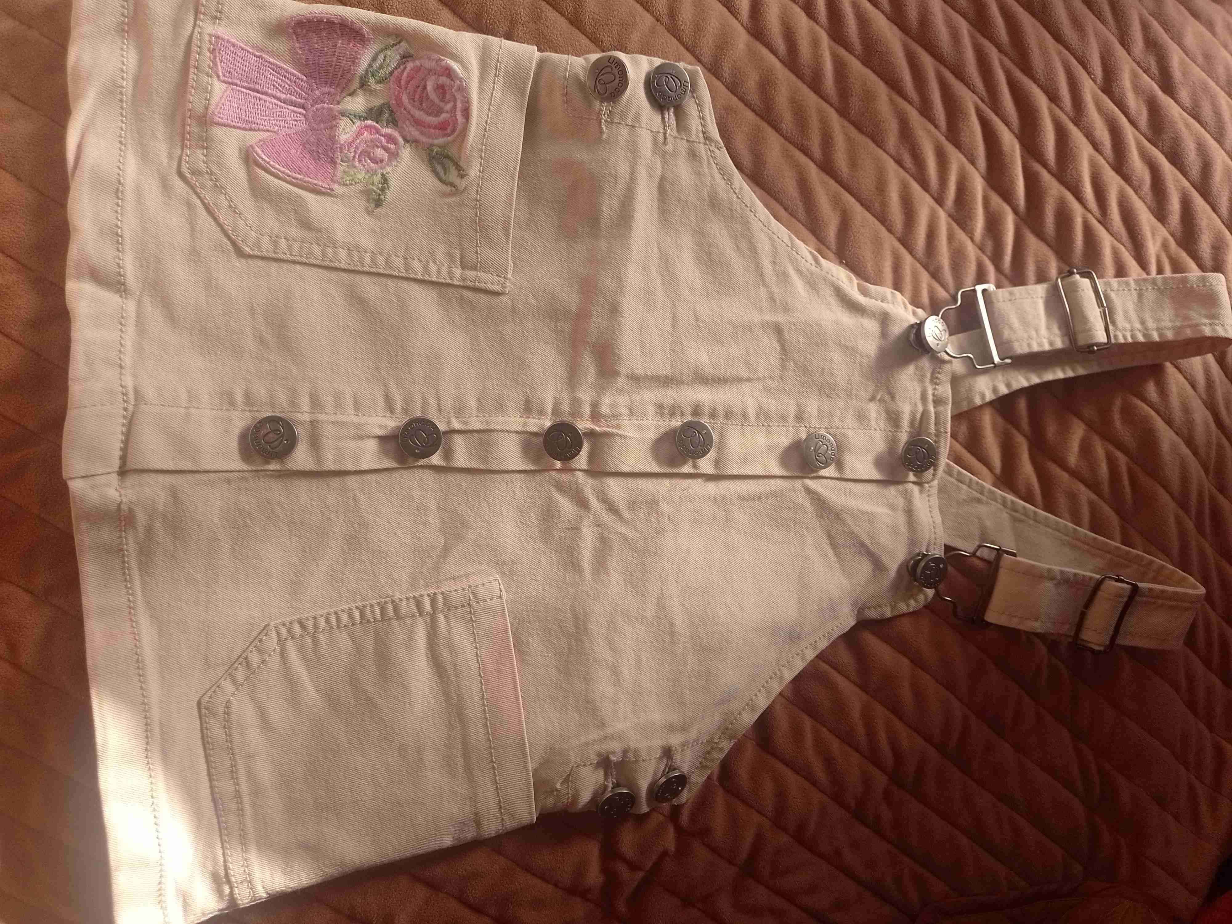 Jardinera color crema con bordado - miniatura 2