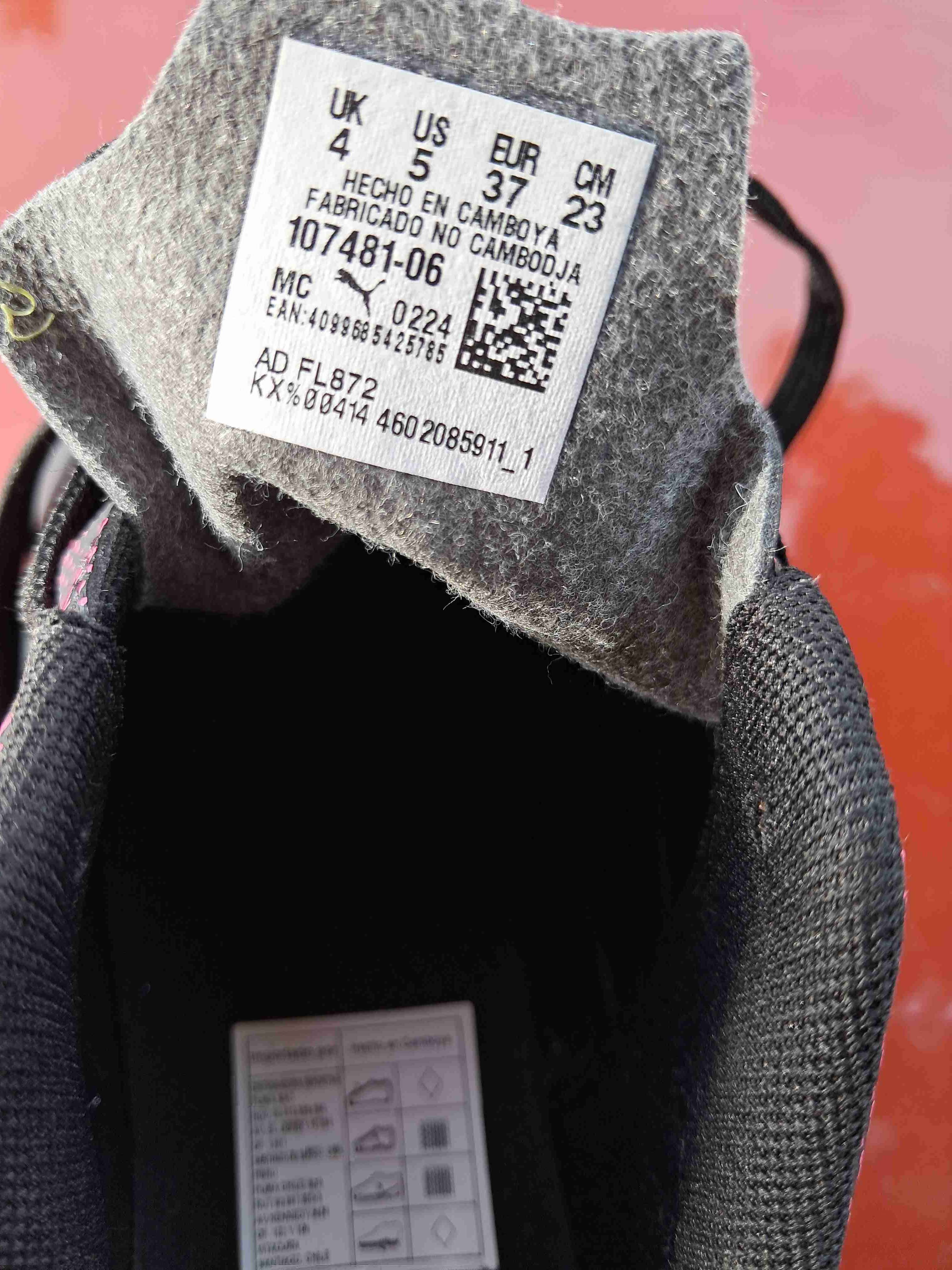 Zapatillas Puma  deportivas negras y rosadas - miniatura 3