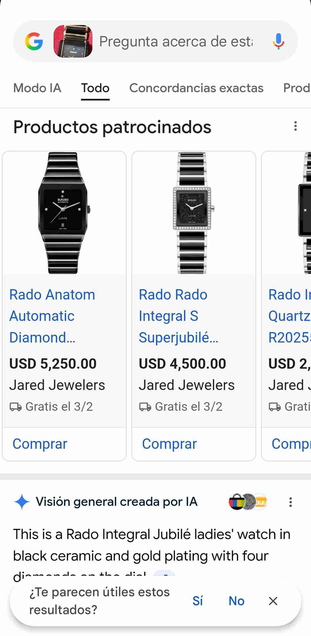 Reloj Rado Jubile dorado - miniatura 2