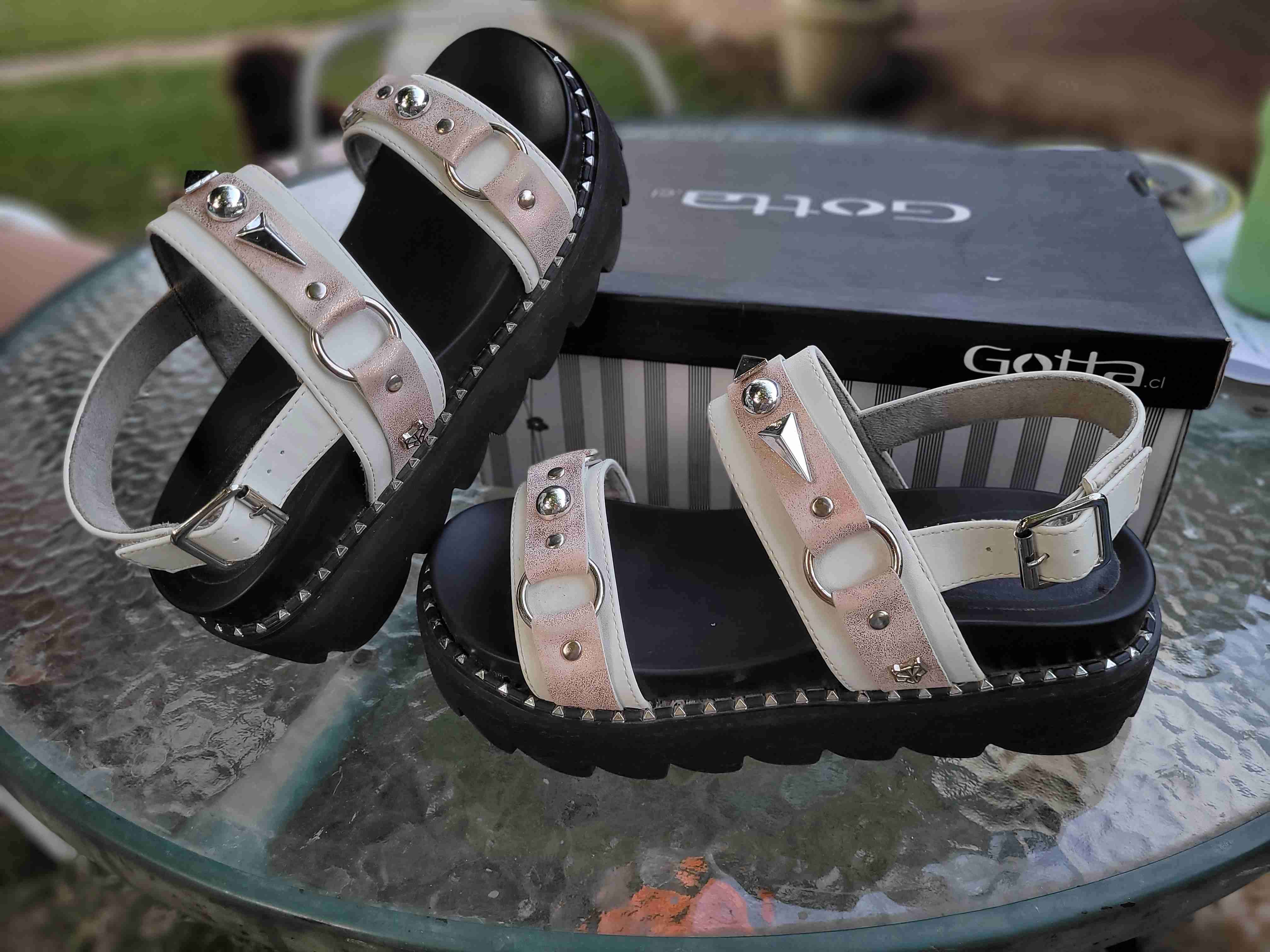 Sandalias plataforma blancas - 1