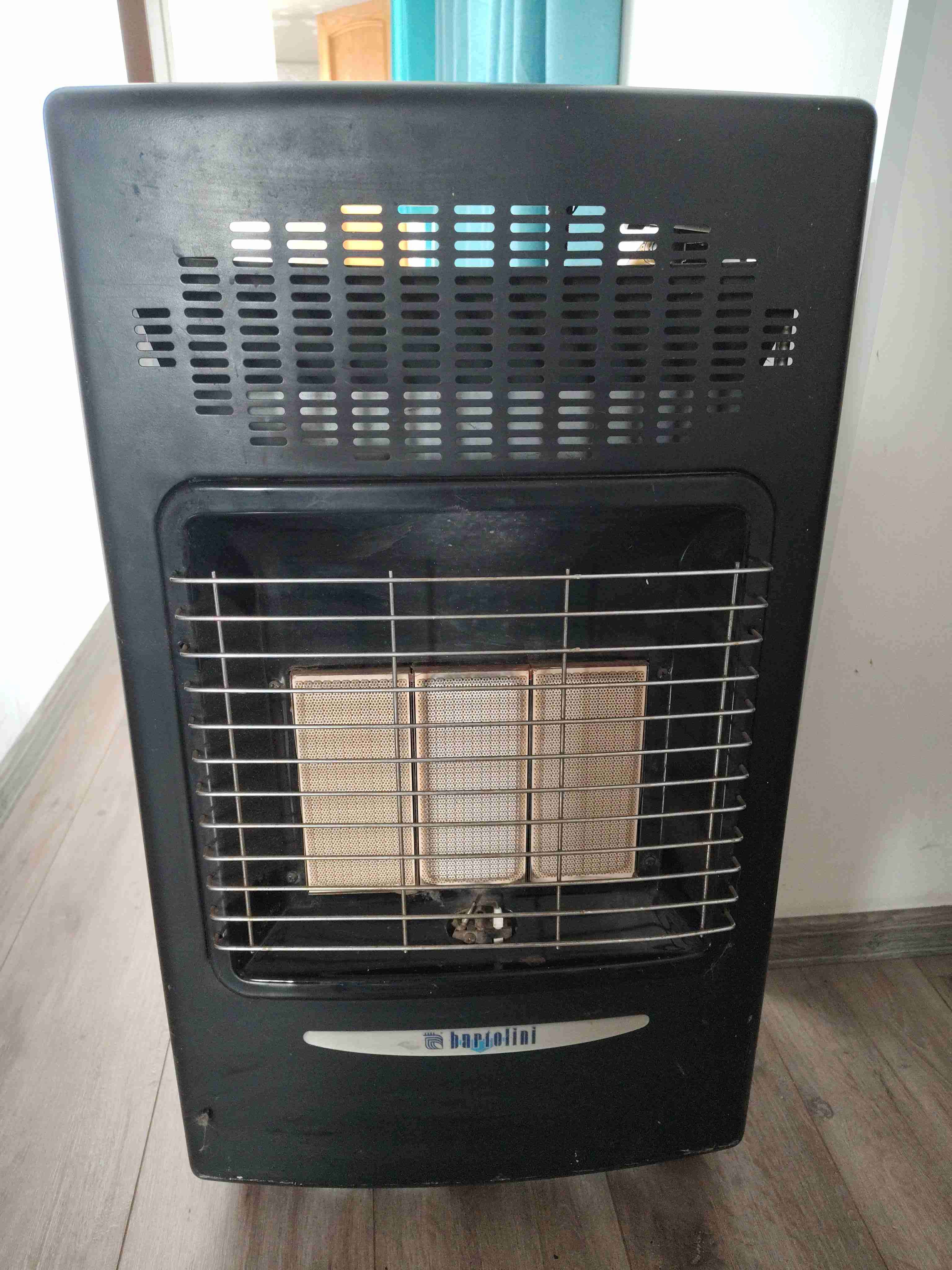 Estufa a gas Bartolini negra - miniatura 1