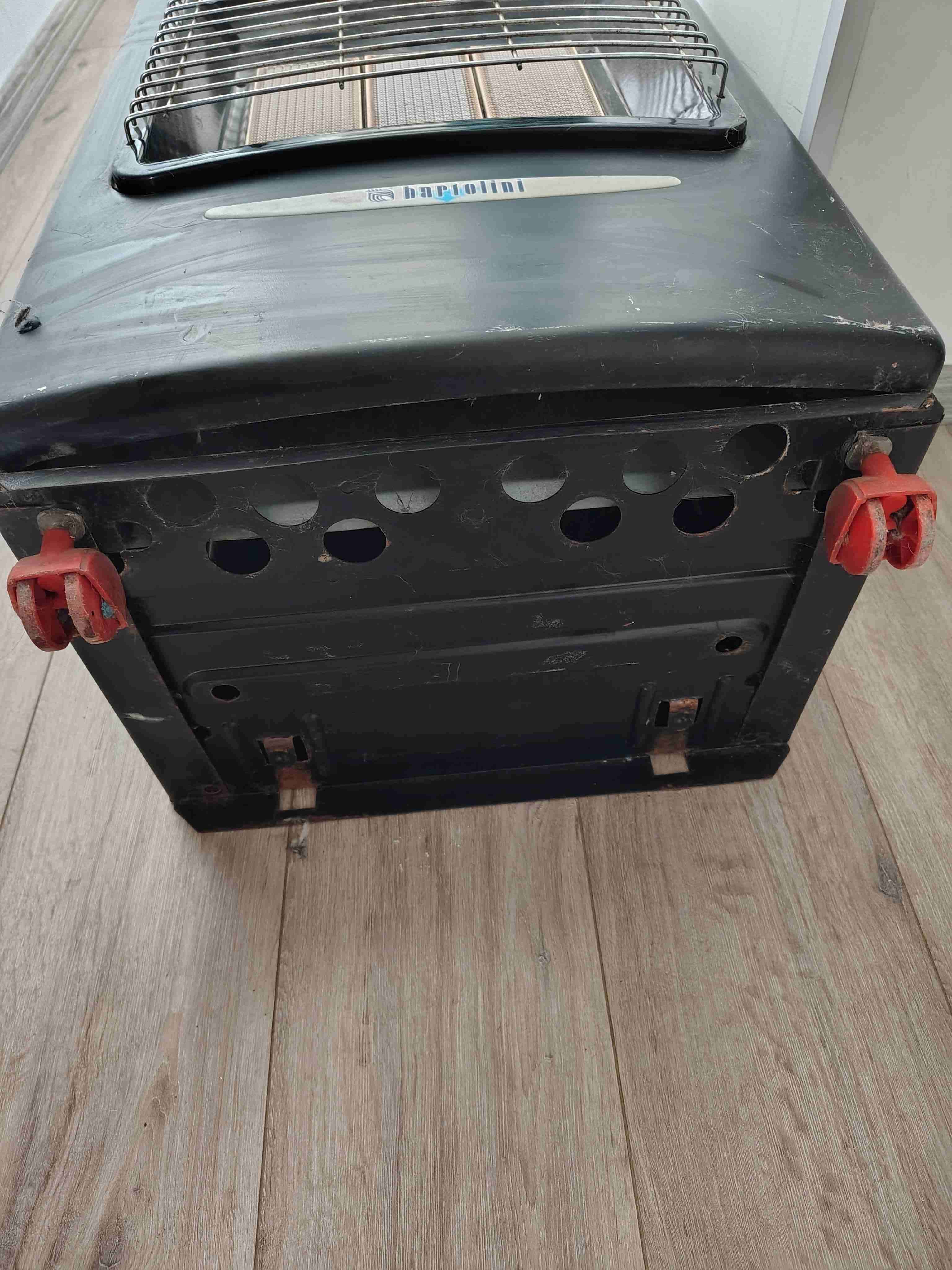 Estufa a gas Bartolini negra - miniatura 3