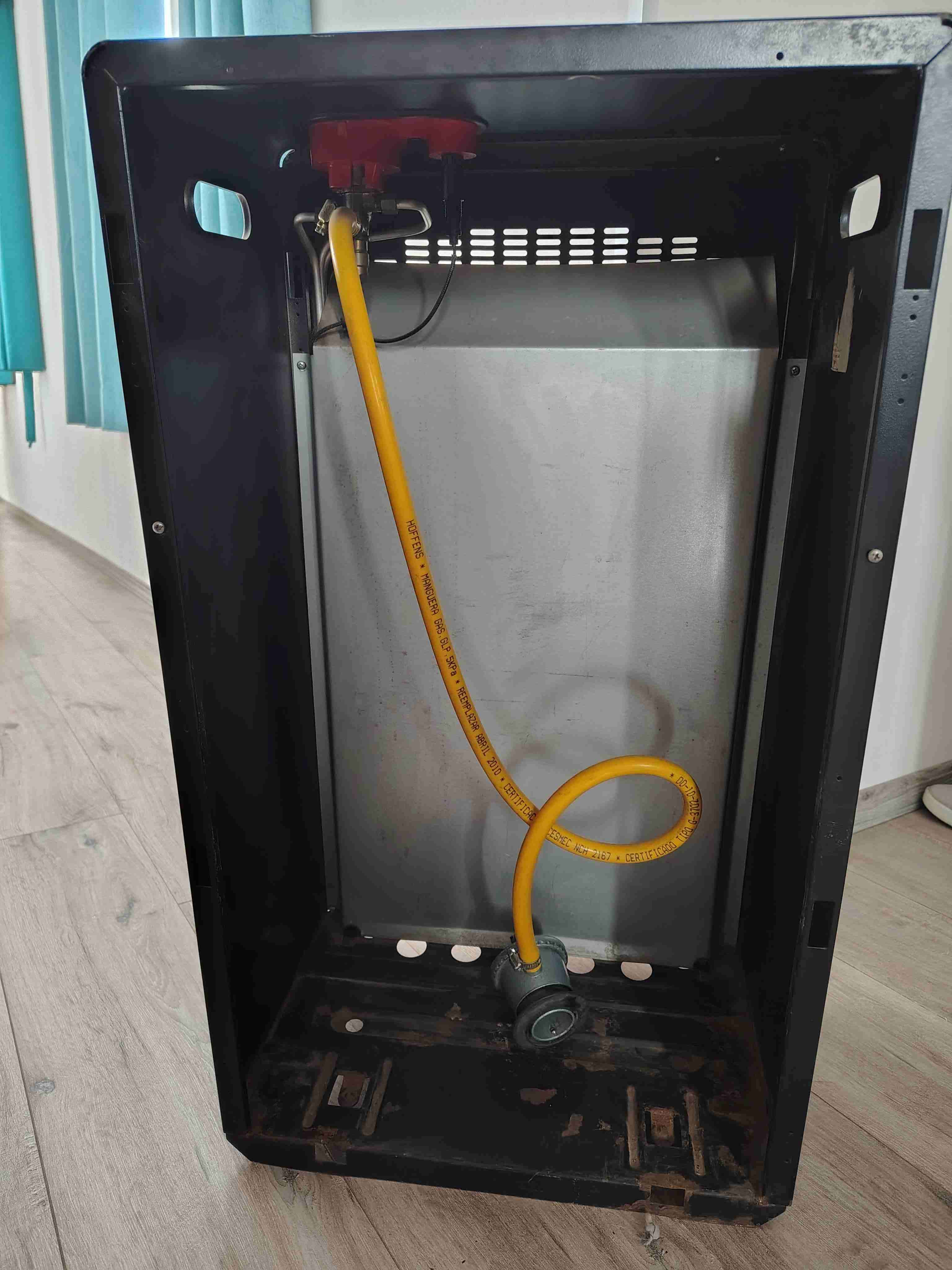 Estufa a gas Bartolini negra - miniatura 5