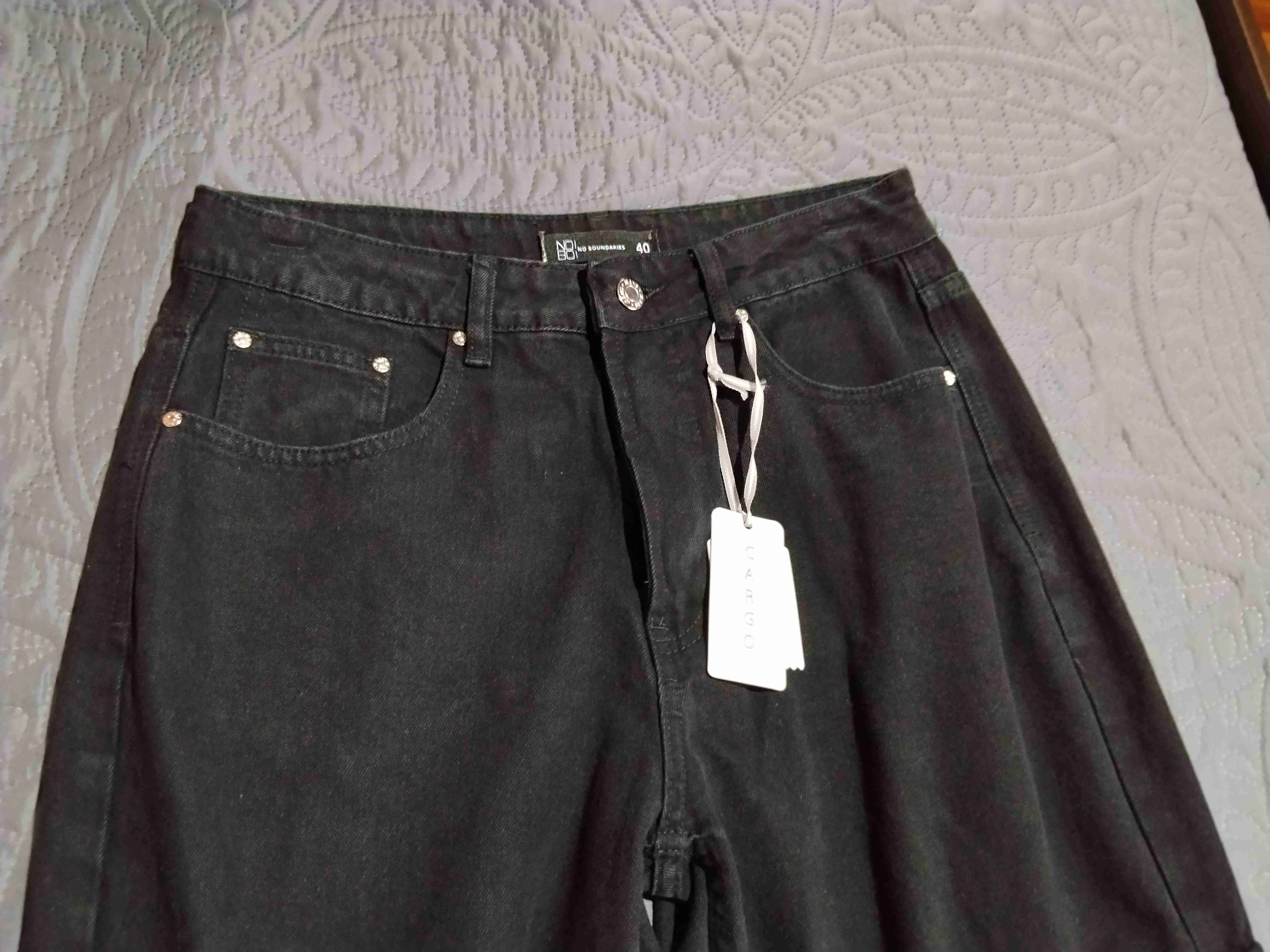 Jeans cargo negros talla 36, 38 y 40 - miniatura 3