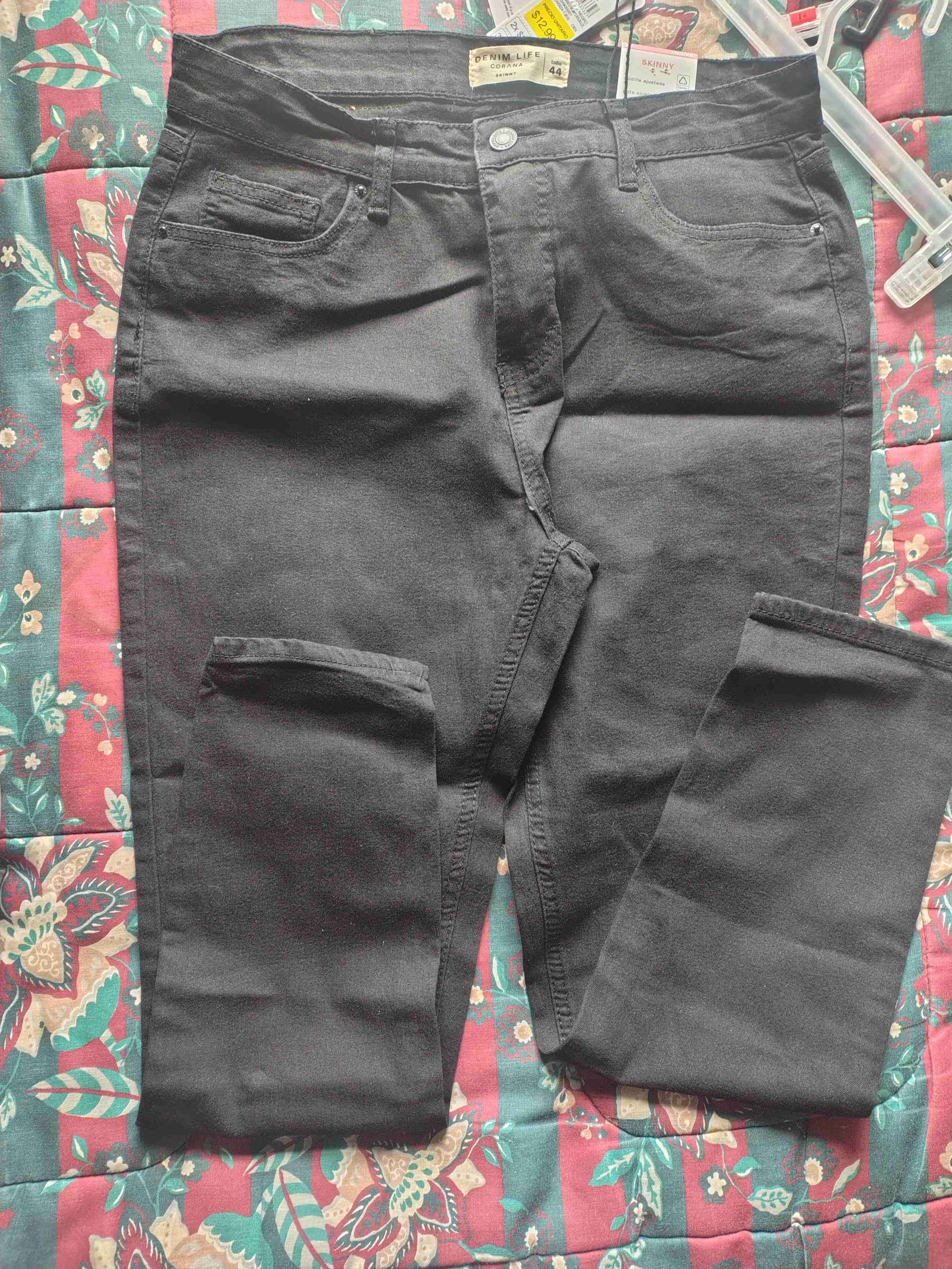 Jeans negros skinny mujer - miniatura 1