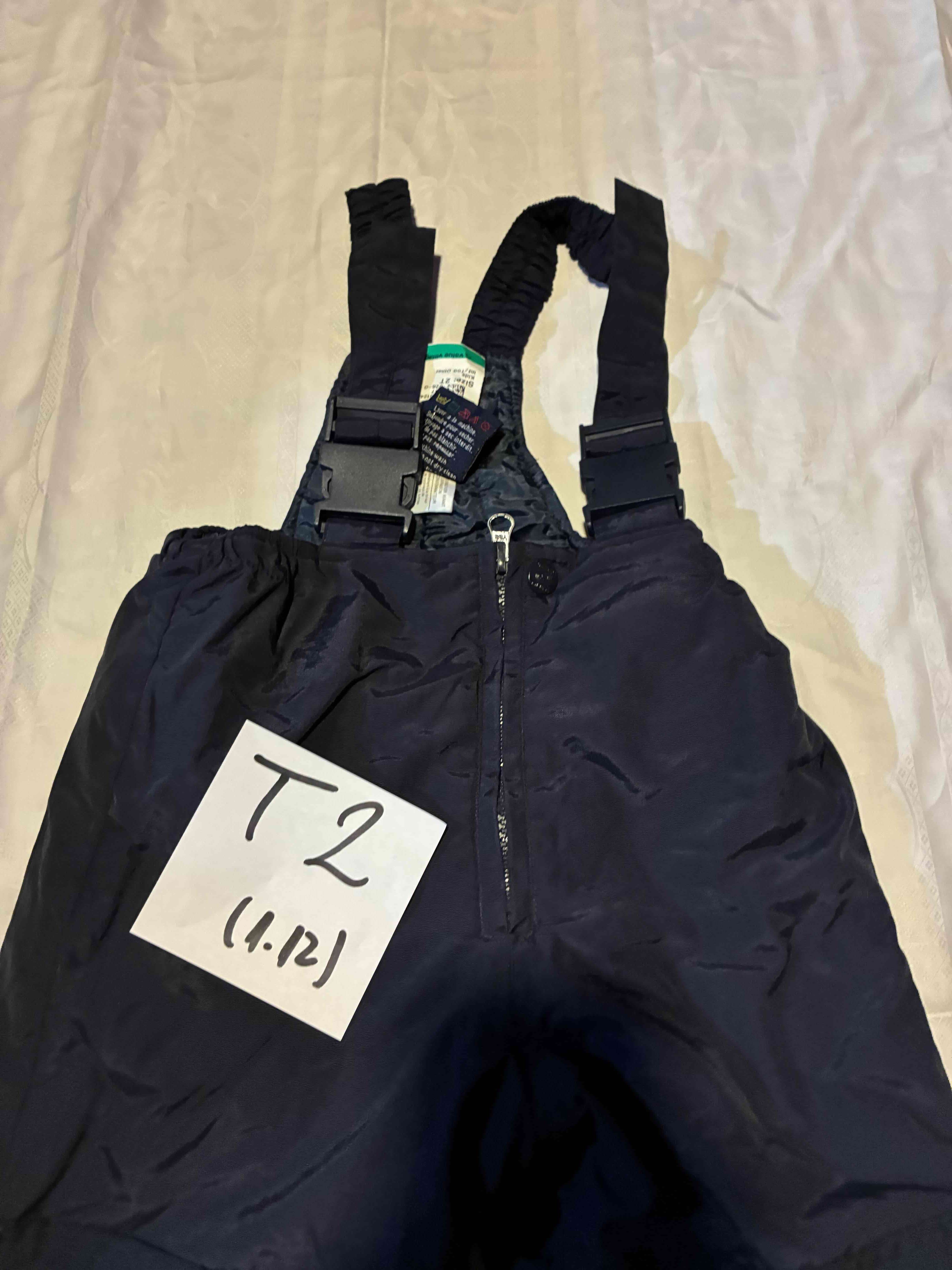 Pantalón nieve infantil negro talla 2 - miniatura 2