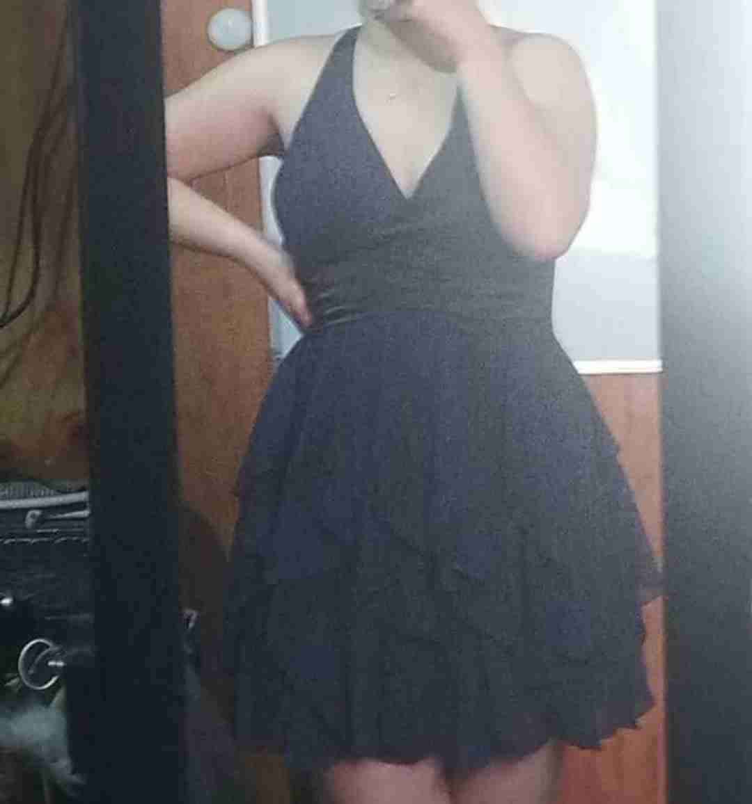 Vestido azul elegante