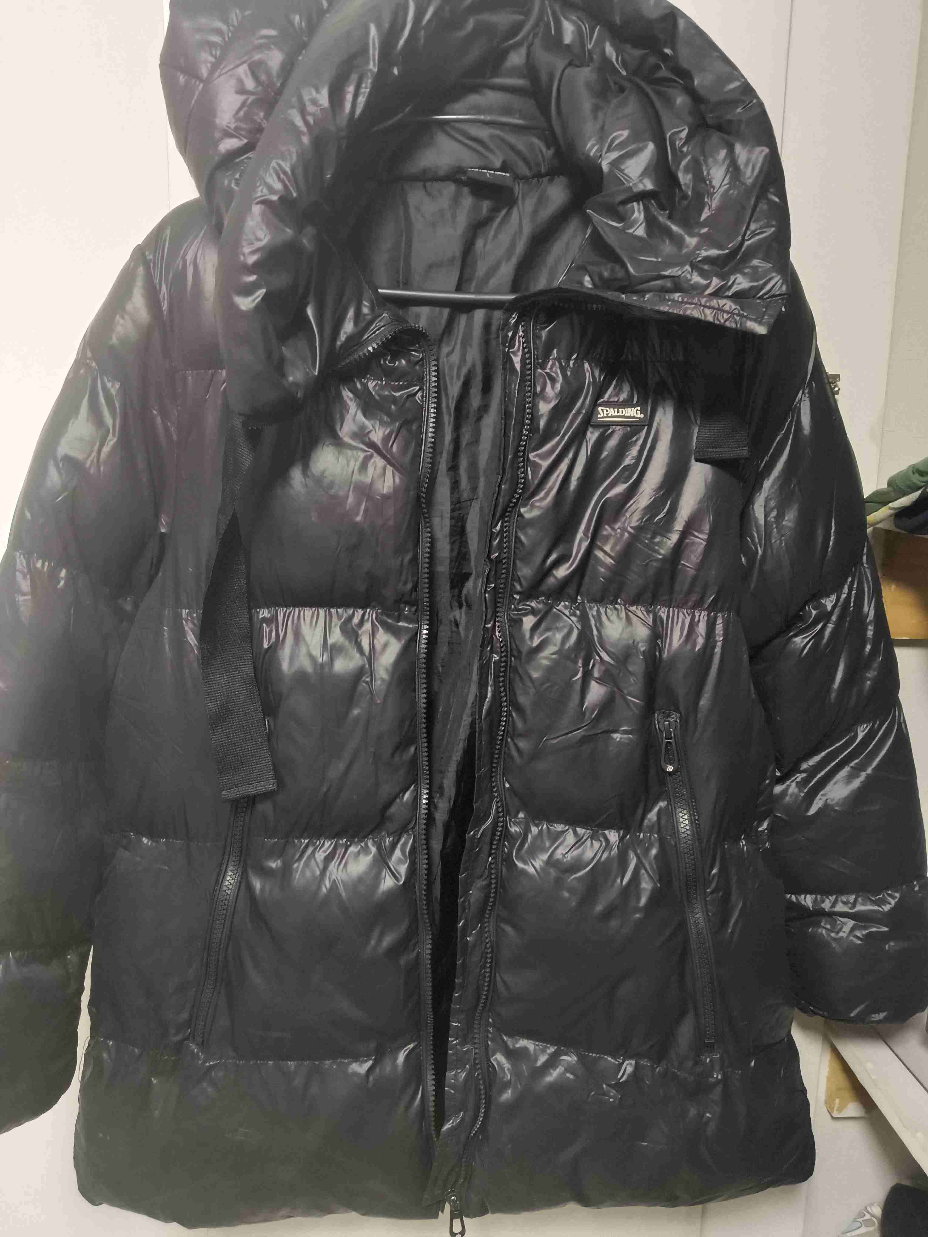 Parka negra Spalding con capucha - miniatura 5
