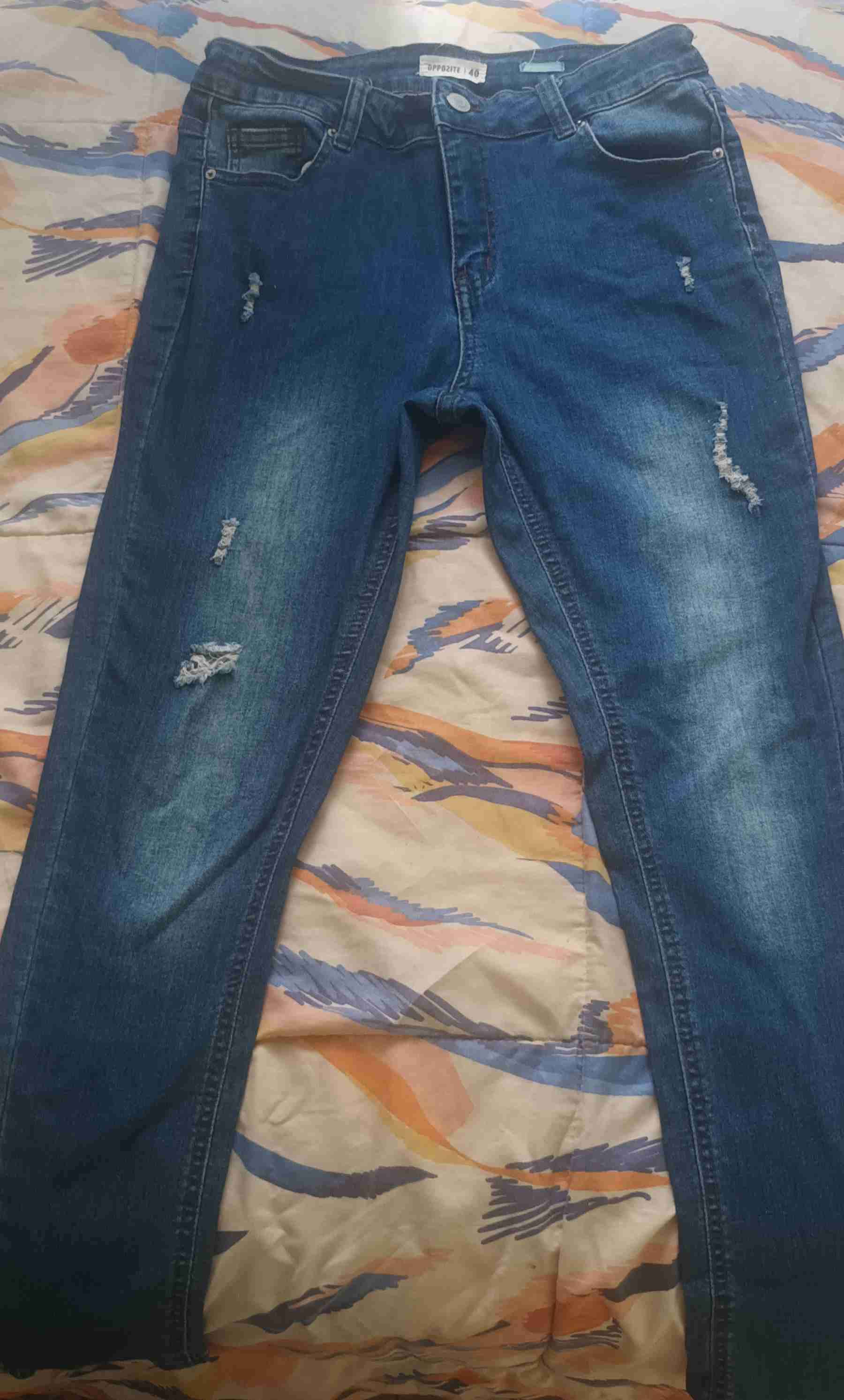 Jeans azul desgastados - miniatura 1
