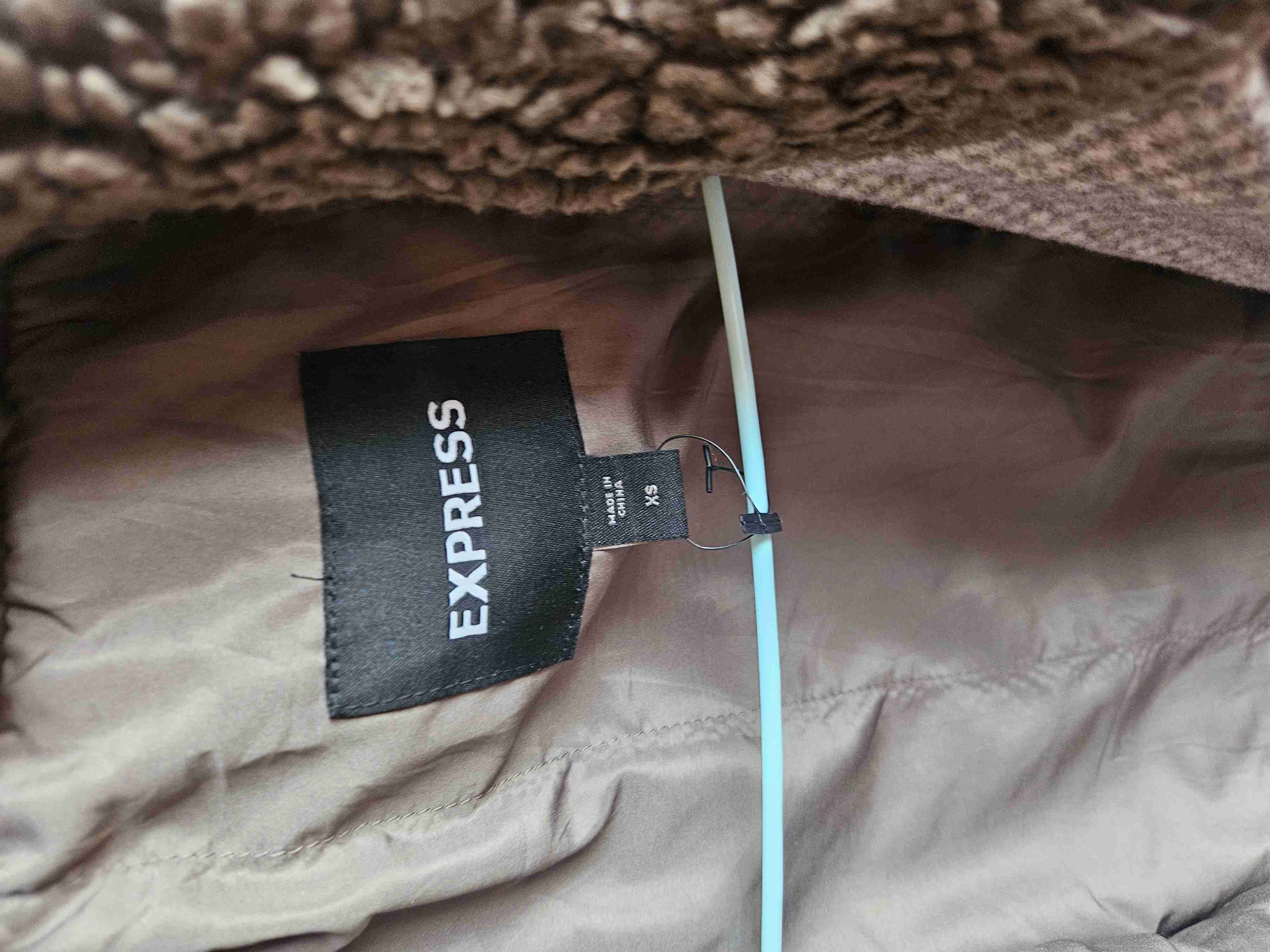 Chaqueta de lana con cuello de borrego - miniatura 3