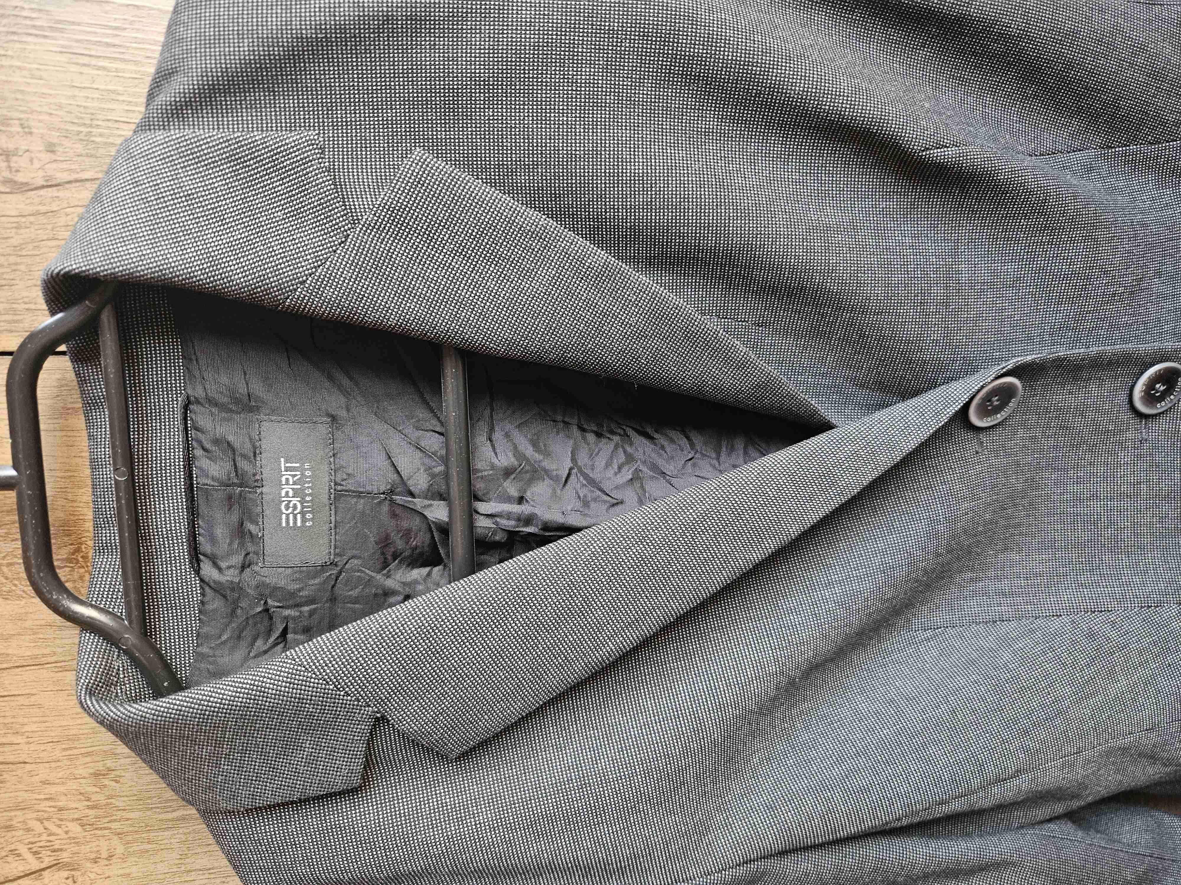 Blazer gris tejido fino - miniatura 2