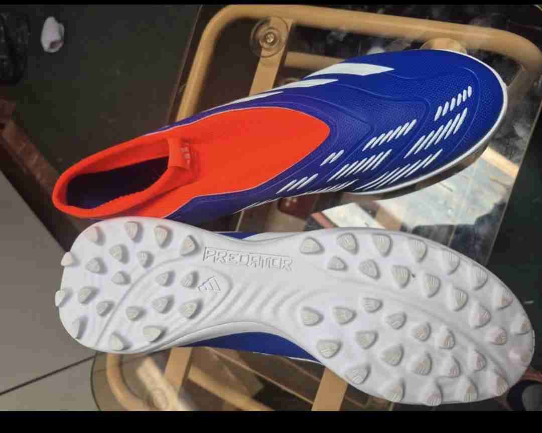 Zapatillas deportivas azul y naranja - 2