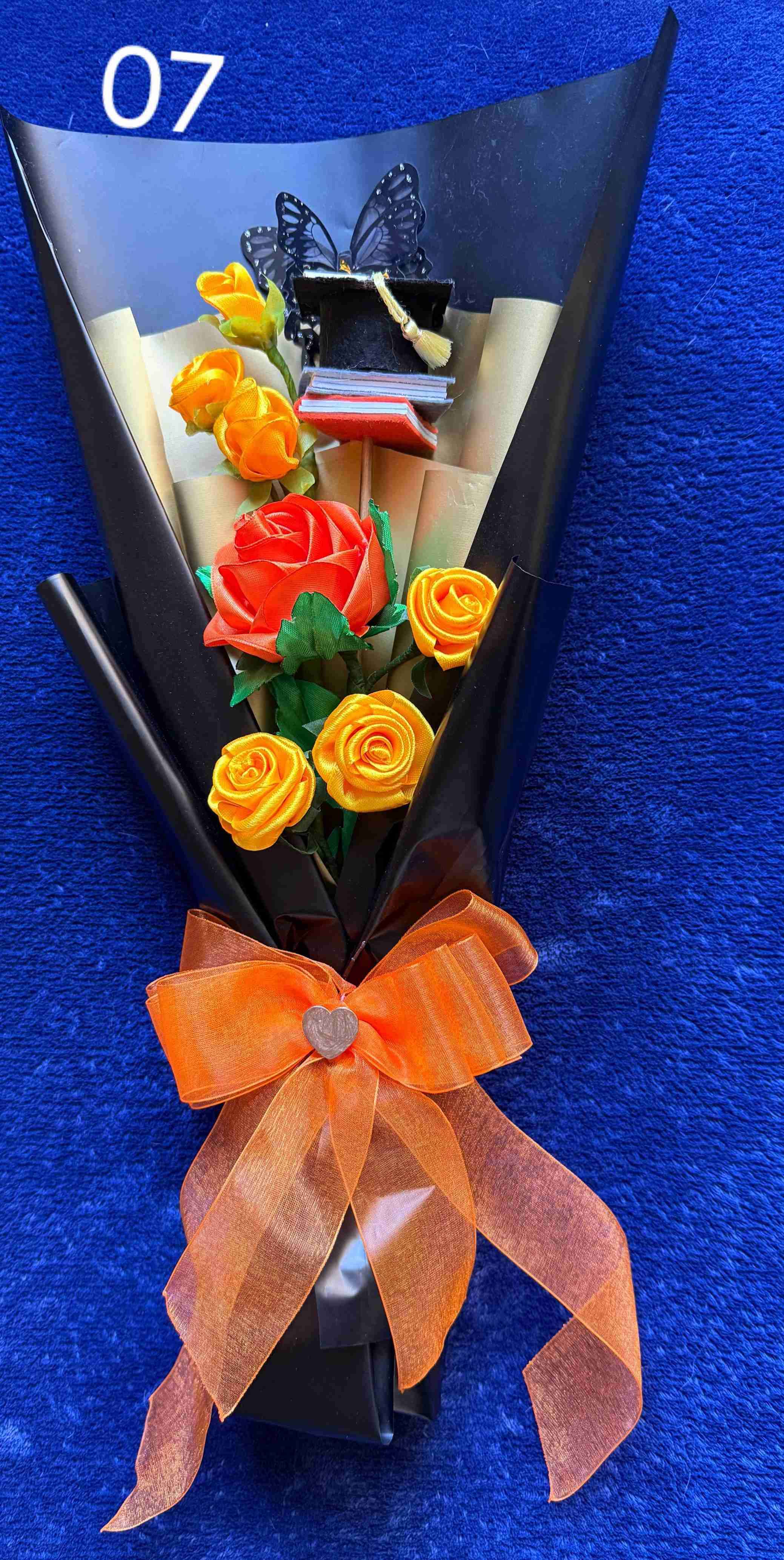 Ramo de flores artificiales cintas - miniatura 6