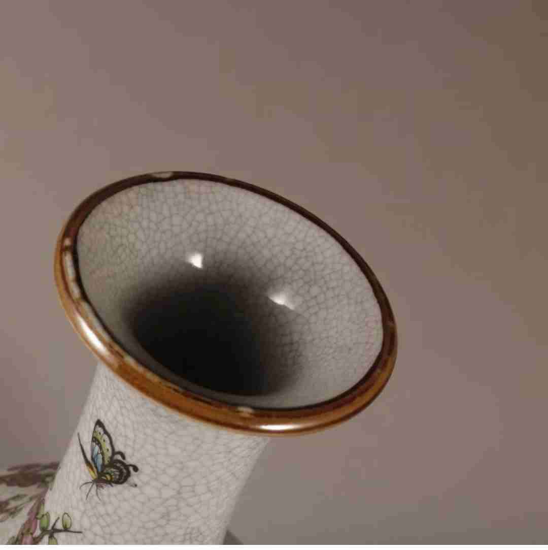 Jarrón decorativo de porcelana chino craquelado - miniatura 6