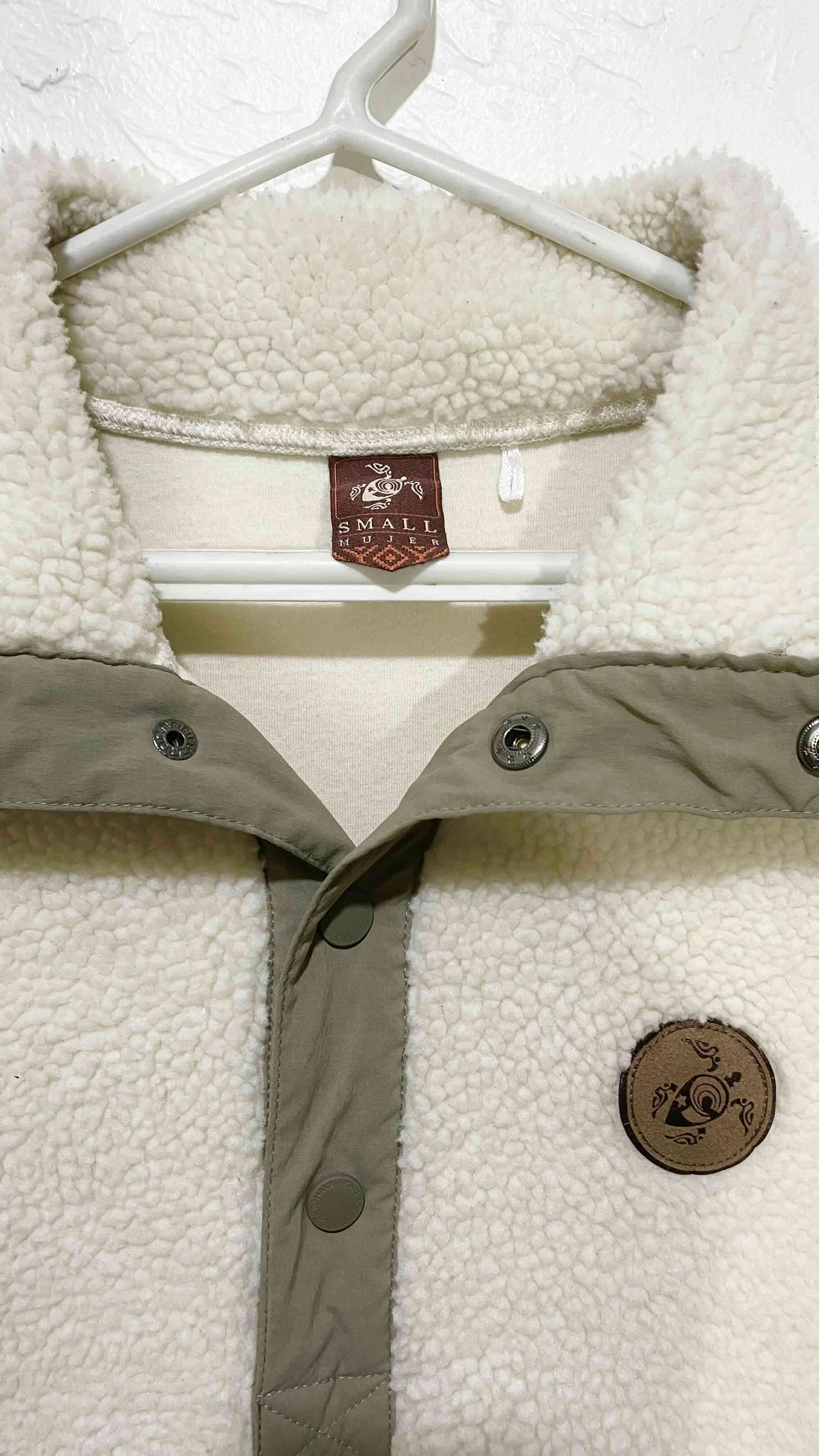 Chaqueta de chiporro beige mujer, S, haka honu - miniatura 1