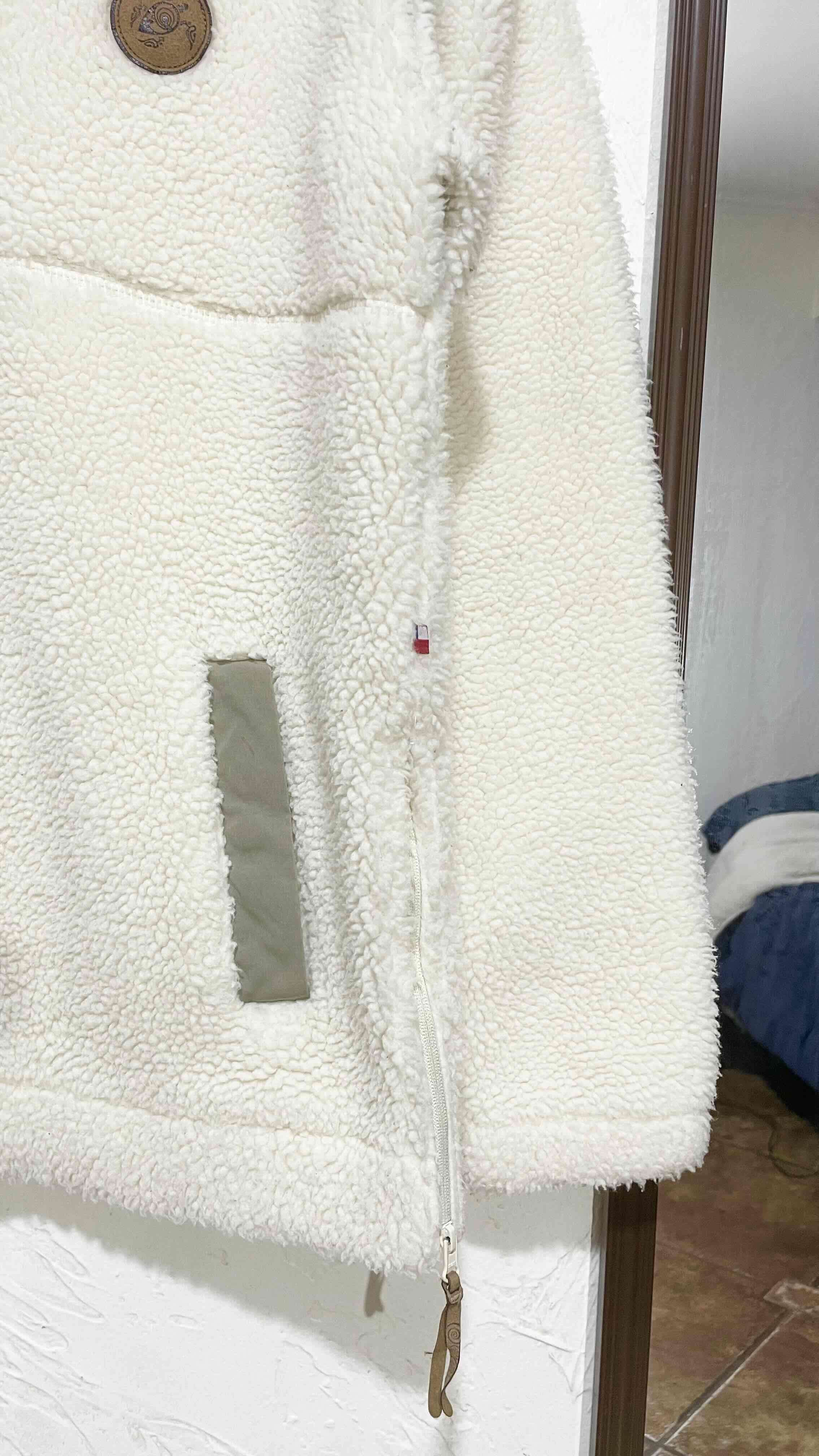 Chaqueta de chiporro beige mujer, S, haka honu - miniatura 3