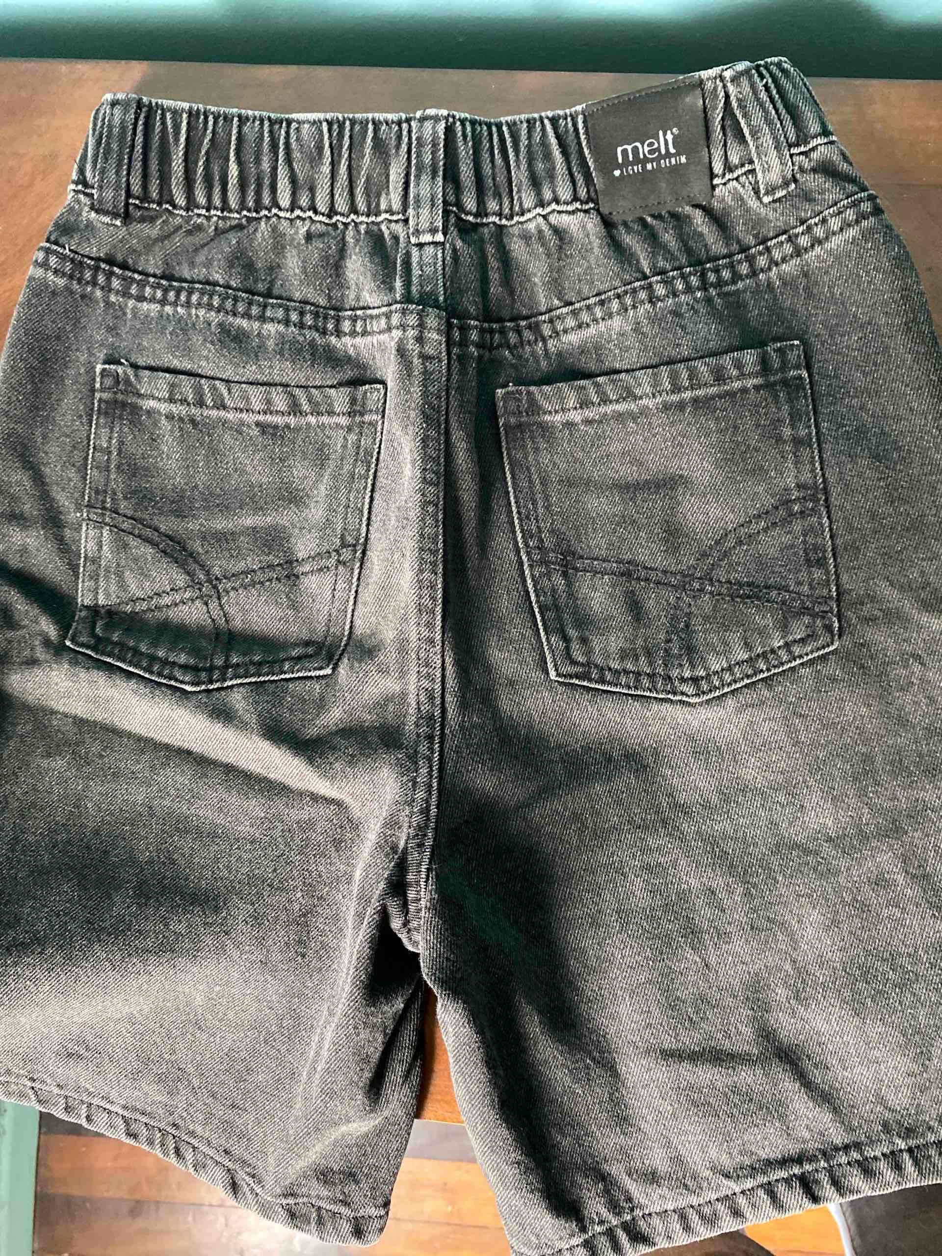 Bermuda  mezclilla negra Juvenil - miniatura 3