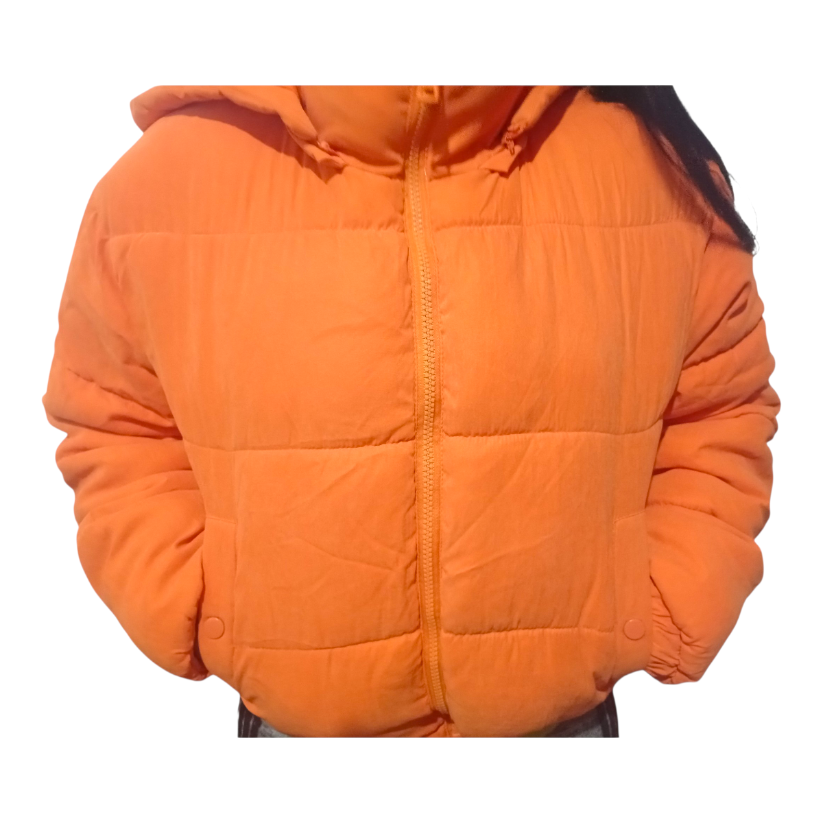 Chaqueta acolchada naranja , fucsia - 1