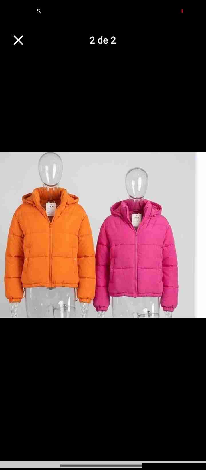 Chaqueta acolchada naranja , fucsia - 4