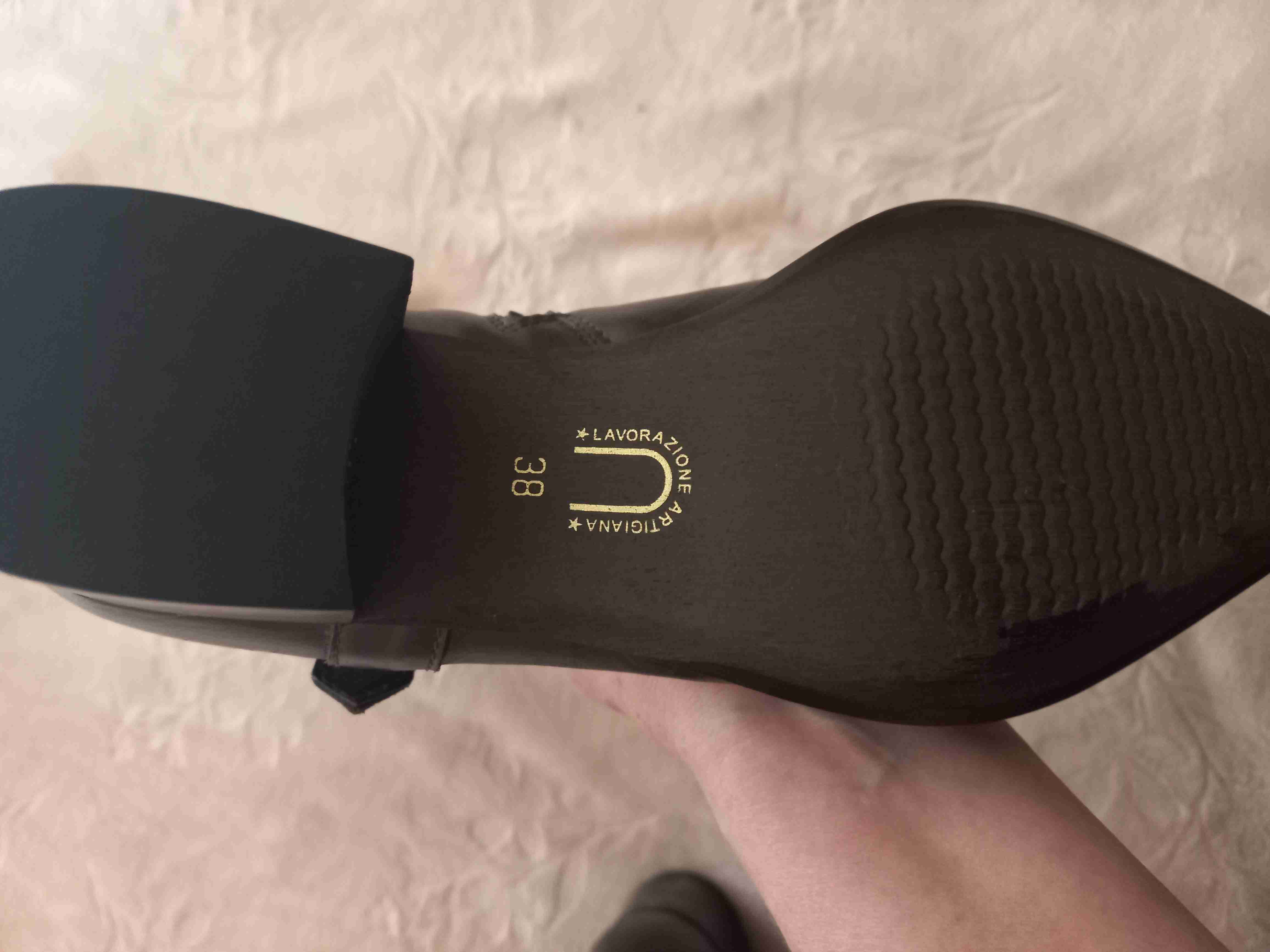 Botas largas marrón de cuero - miniatura 2