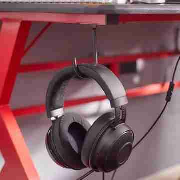 Escritorio gaming rojo y negro - miniatura 2