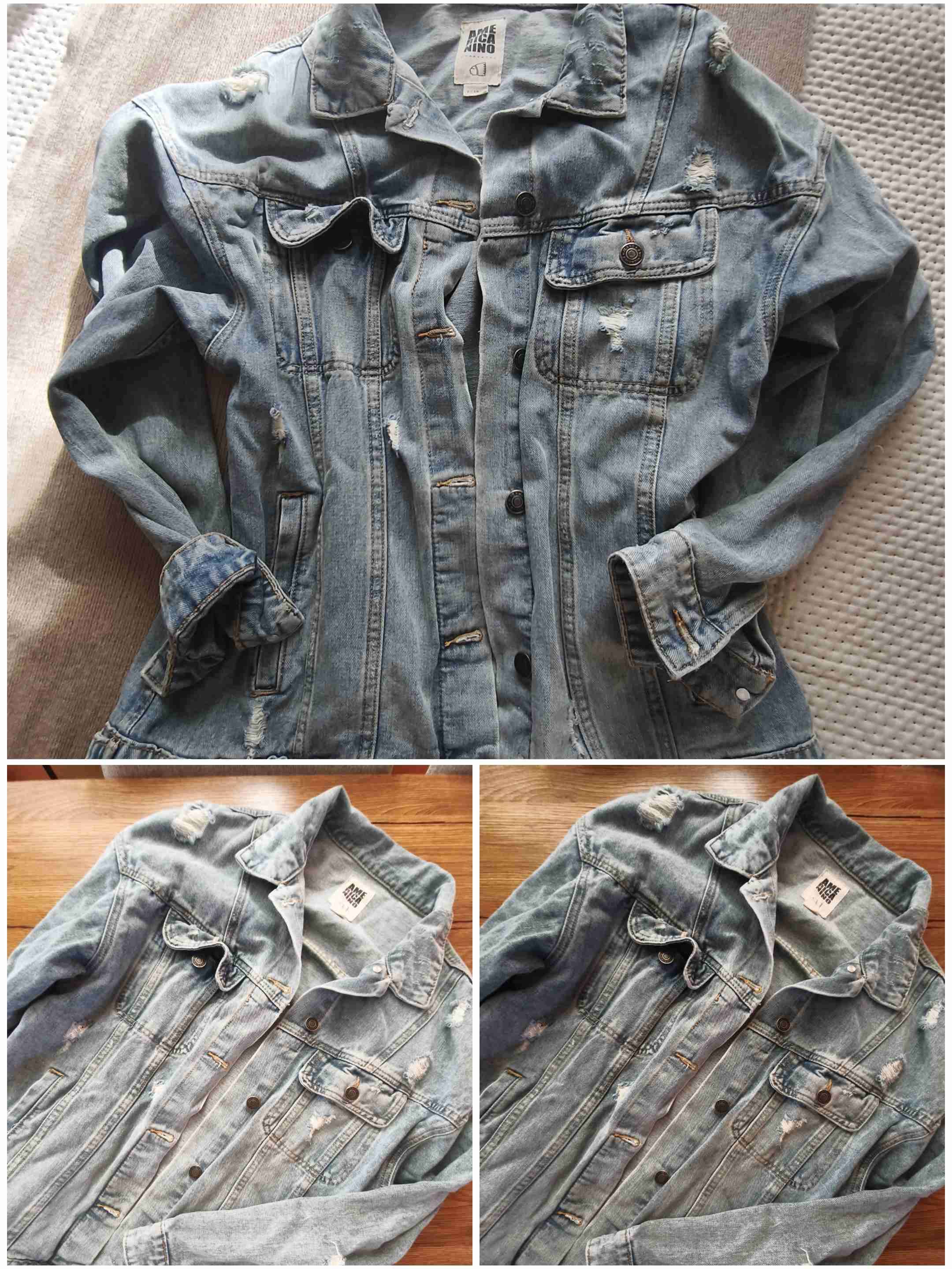 Chaqueta de mezclilla desgastada - miniatura 3