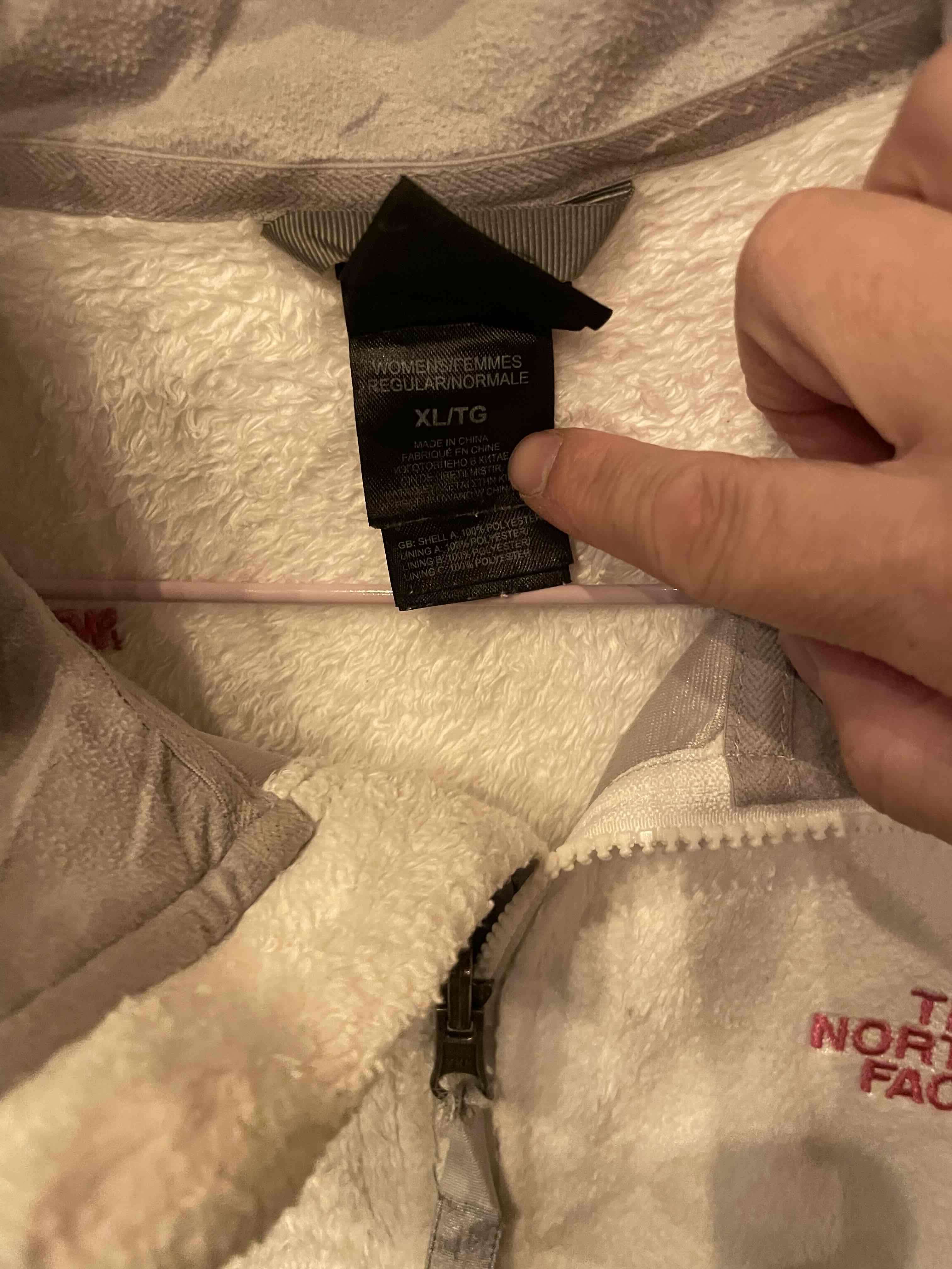 Chaqueta polar blanca The North Face - miniatura 3