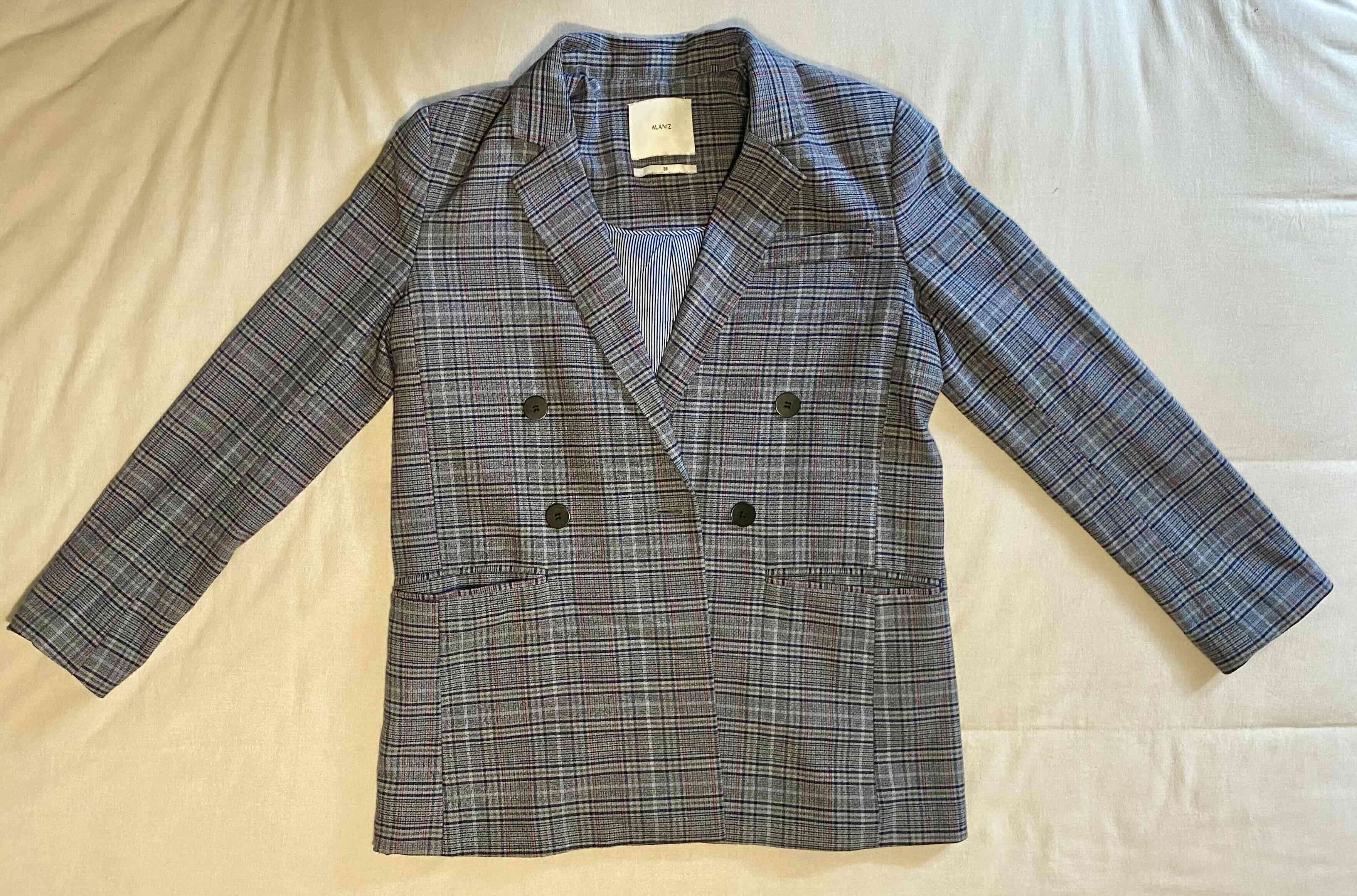 Blazer a cuadros doble botonadura - Alaniz - miniatura 3