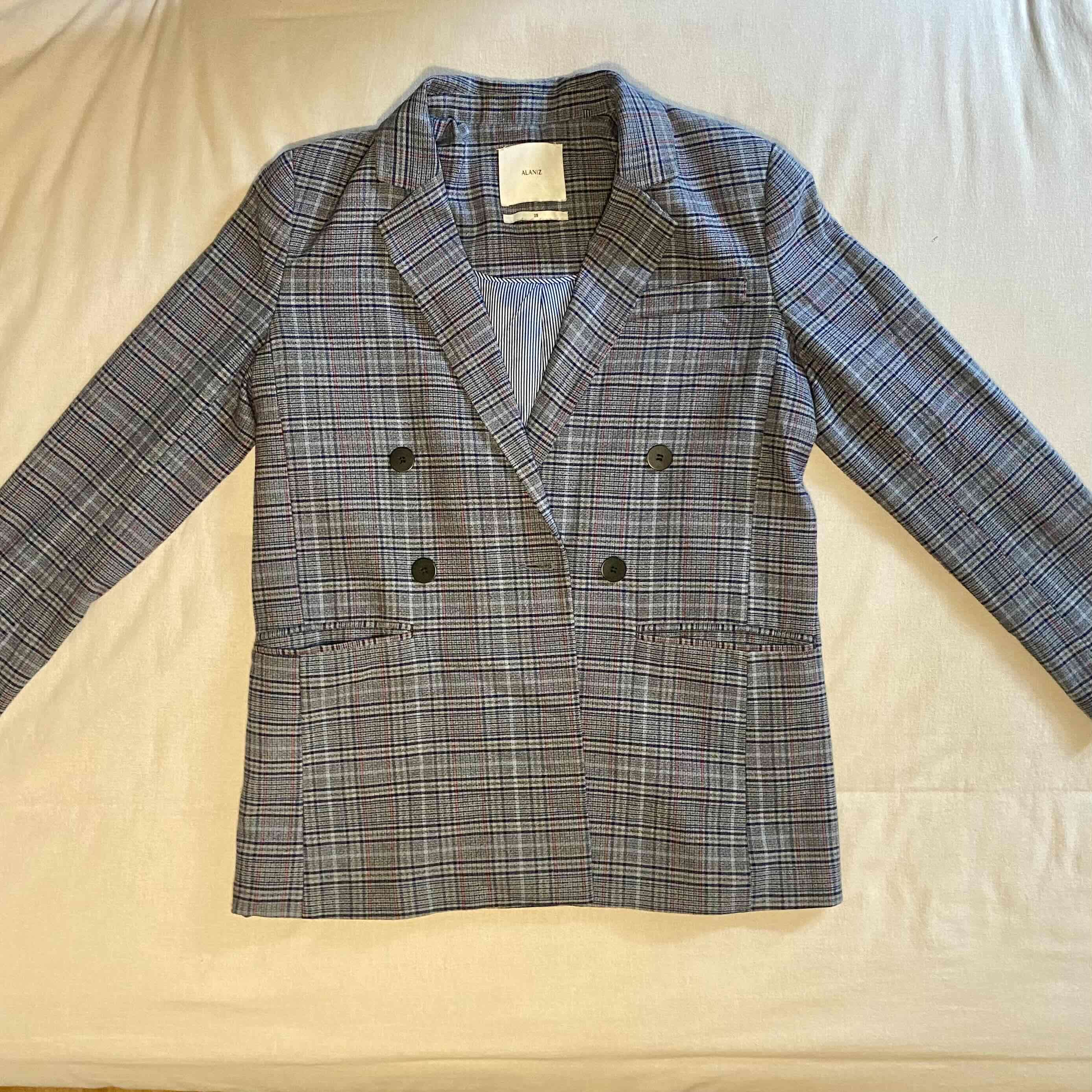 Blazer a cuadros doble botonadura - Alaniz - miniatura 5