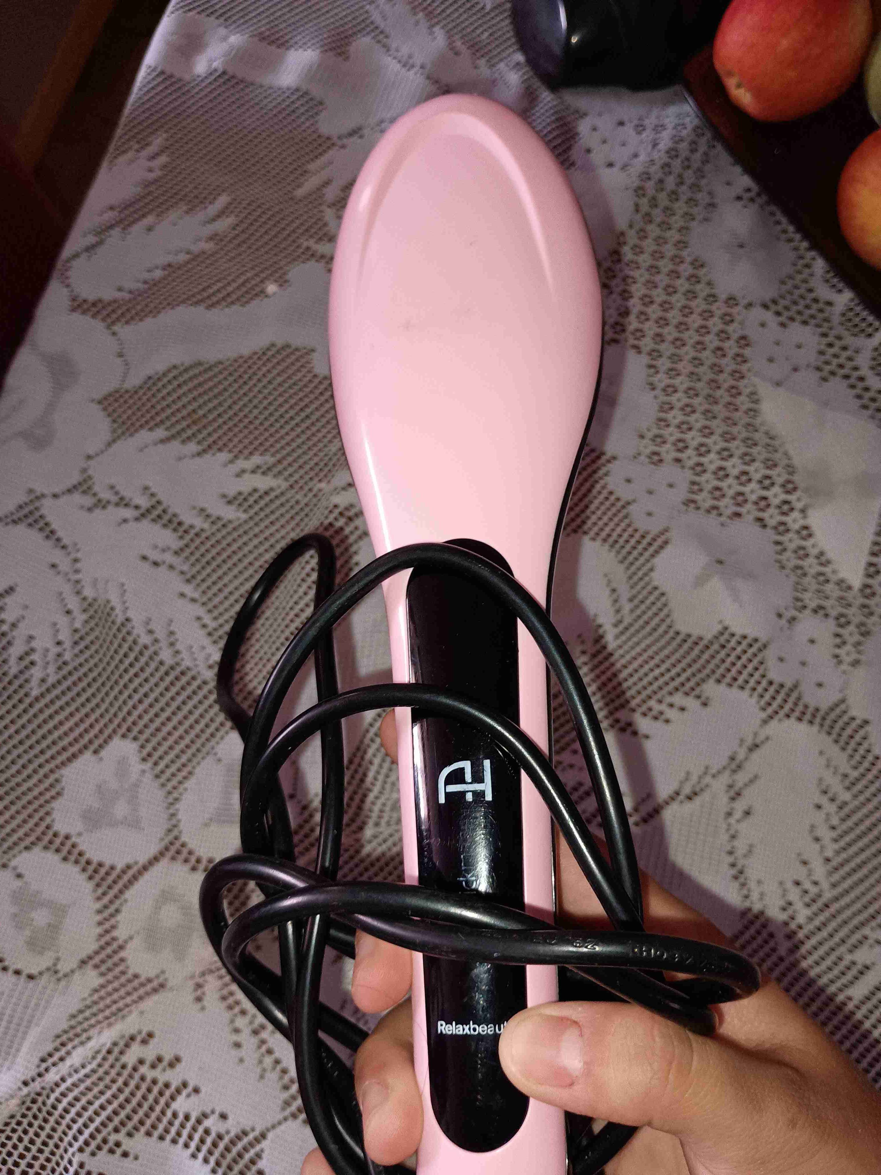 Cepillo alisador eléctrico rosa - miniatura 2