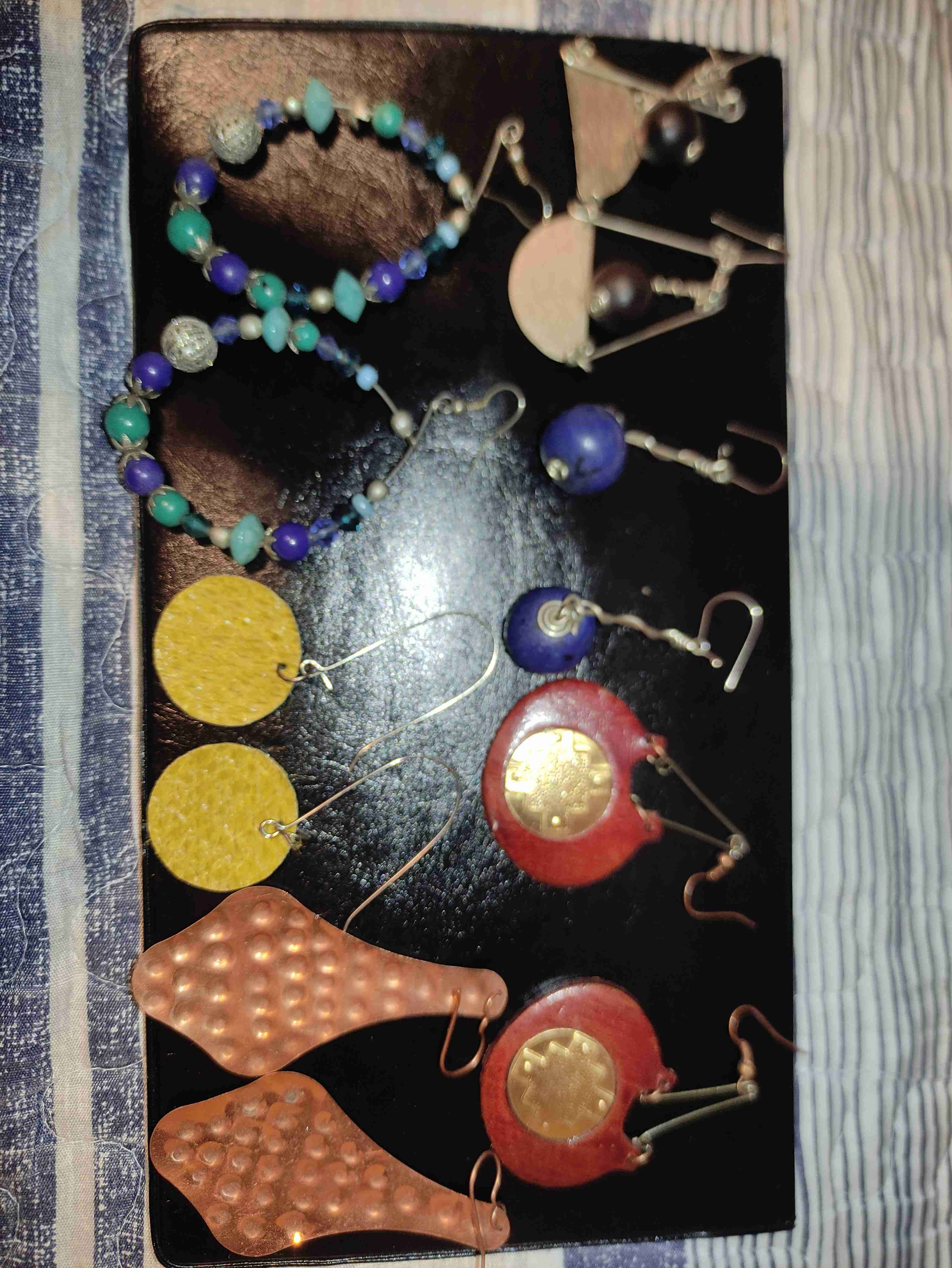 Lote de aros vintage varios estilos - miniatura 3