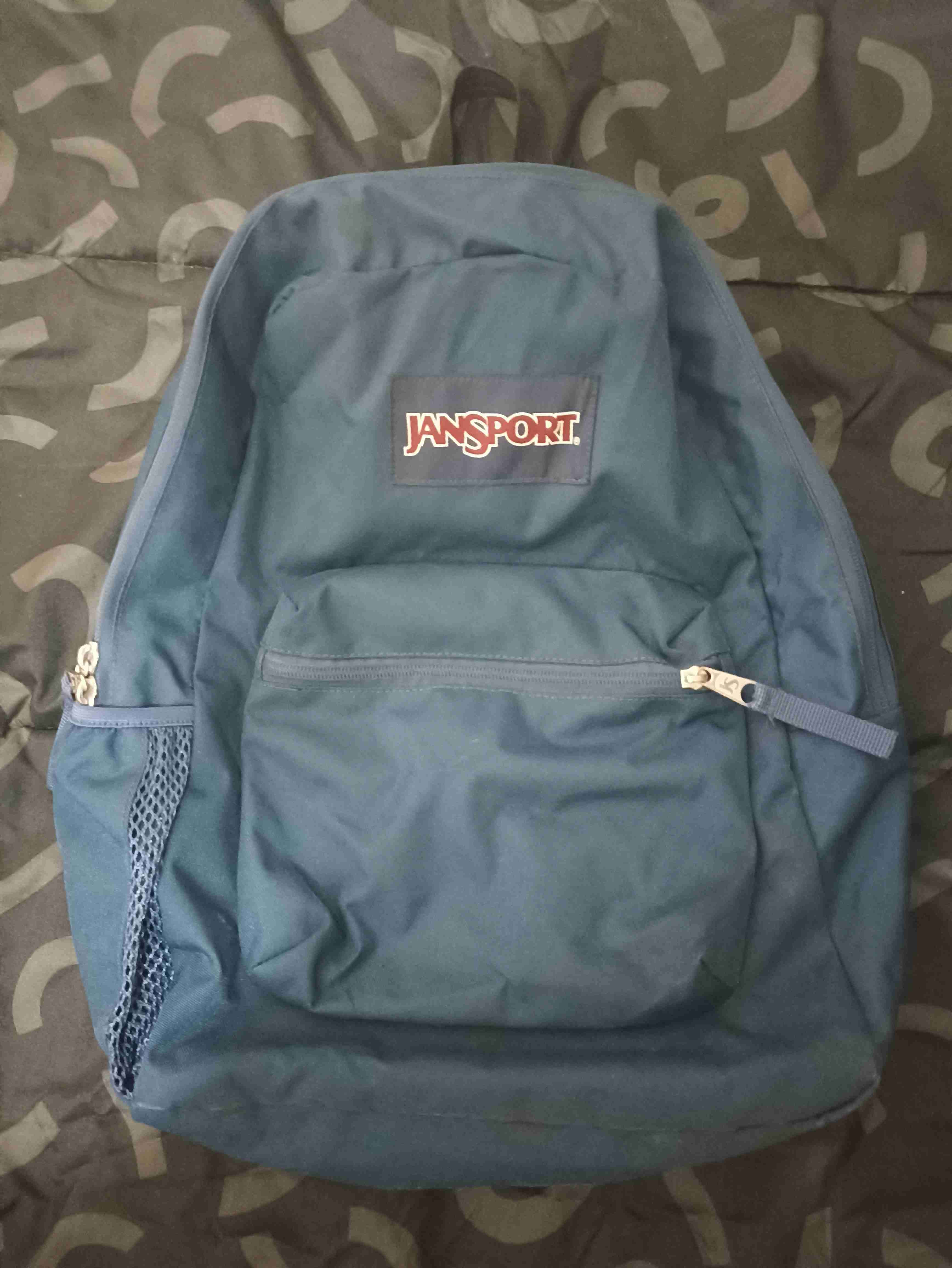 Mochila azul Jansport cross town - miniatura 2