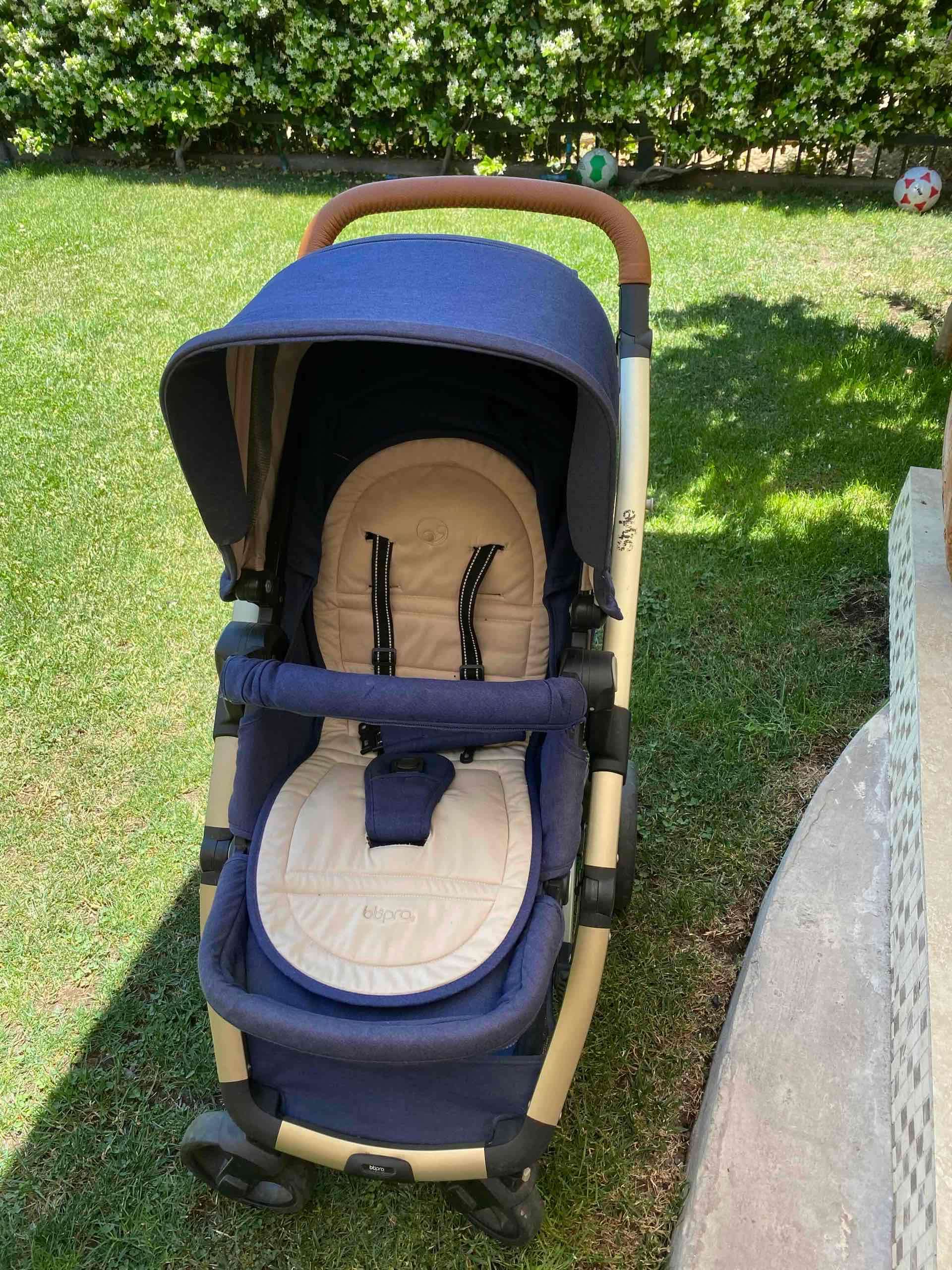 Coche de bebé azul - miniatura 2