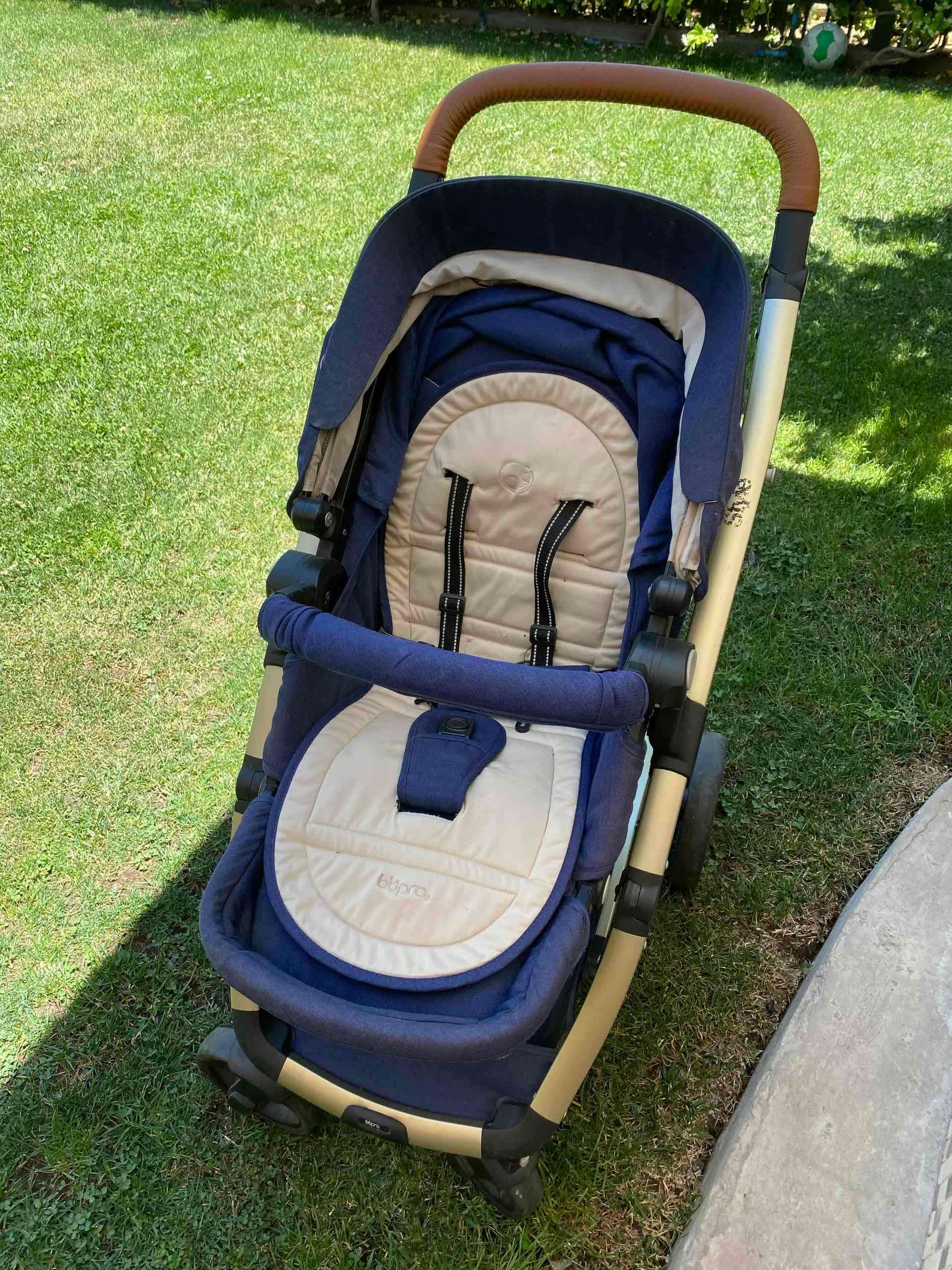Coche de bebé azul - miniatura 3