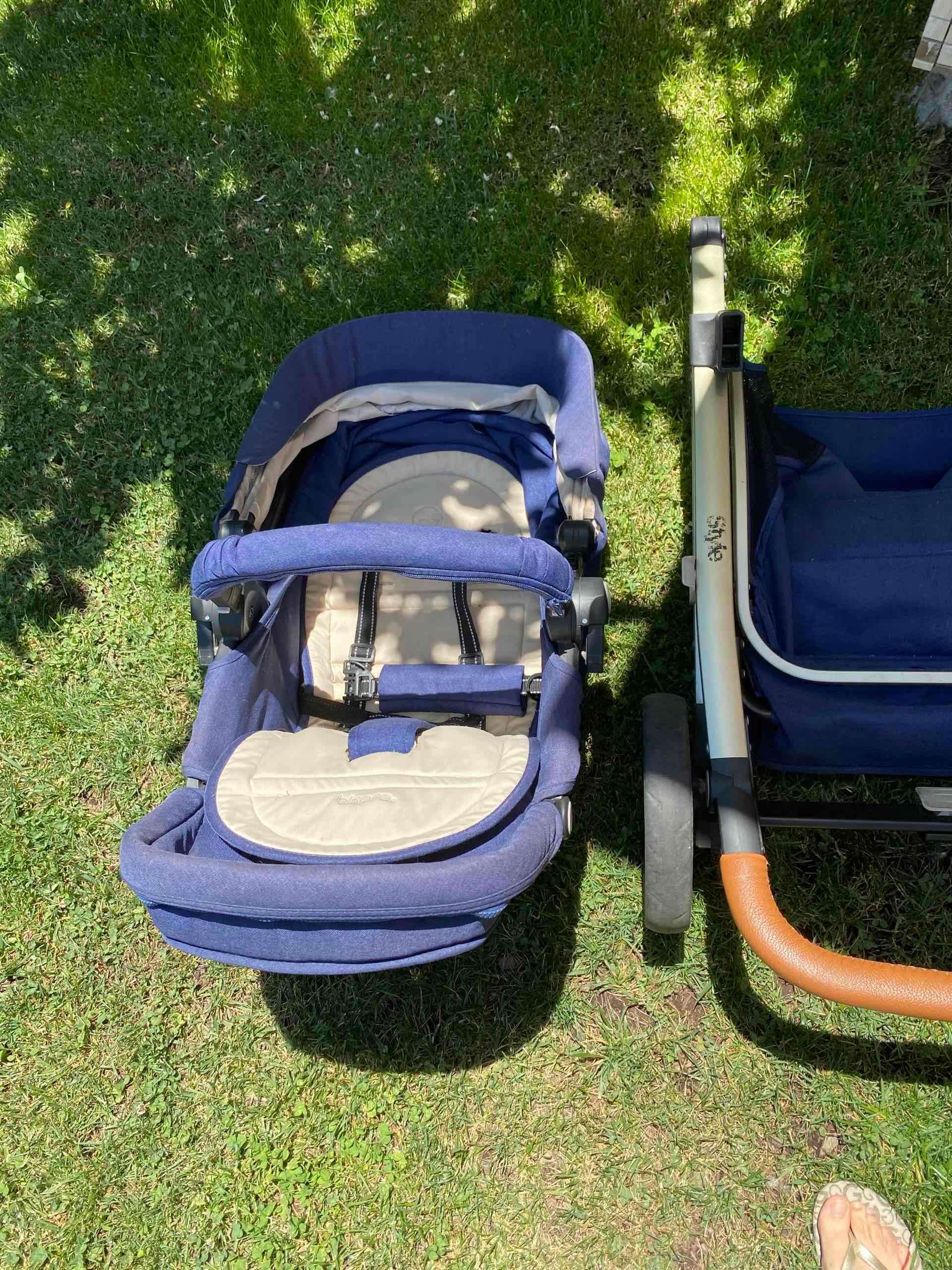 Coche de bebé azul - miniatura 4