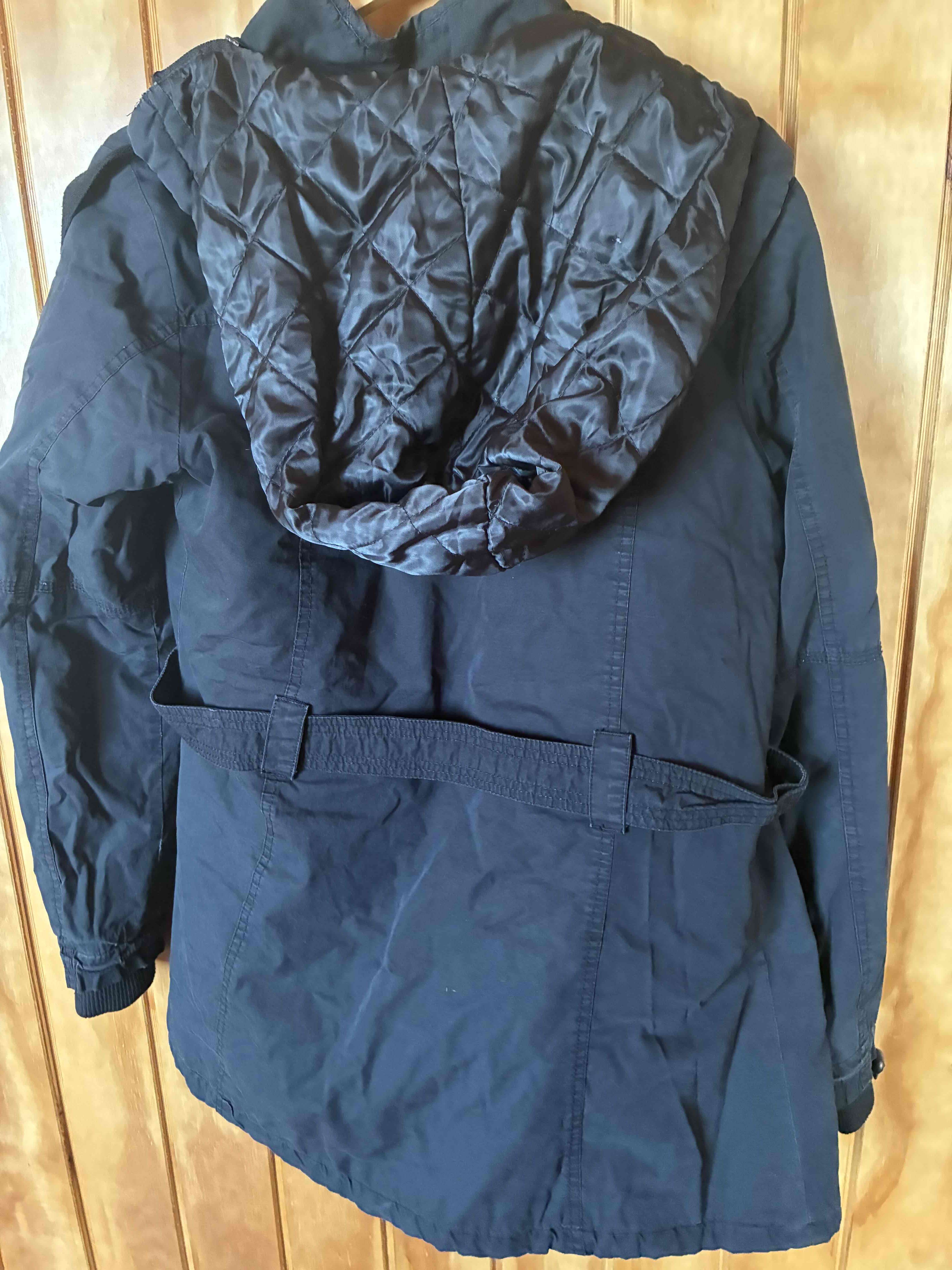 Parka negra de invierno mujer talla 40 - miniatura 4